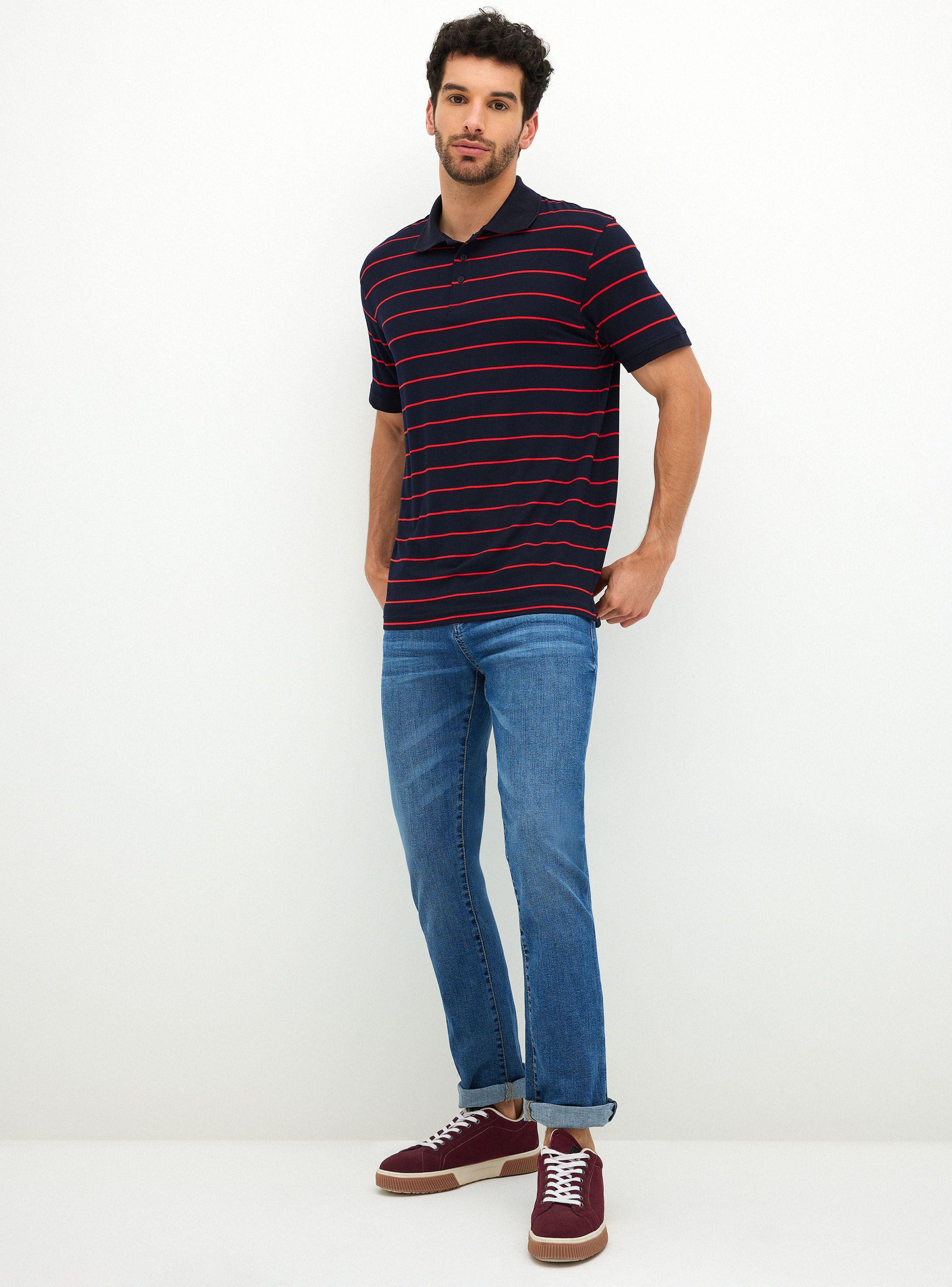 Polera con Cuello Rib Rayas-3