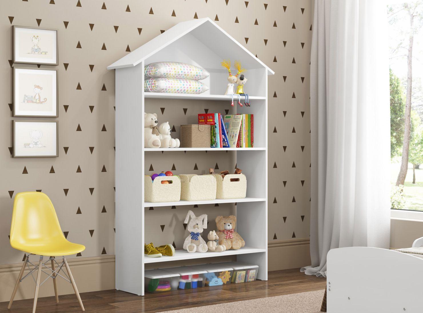 Repisa Casita Infantil Madera-1