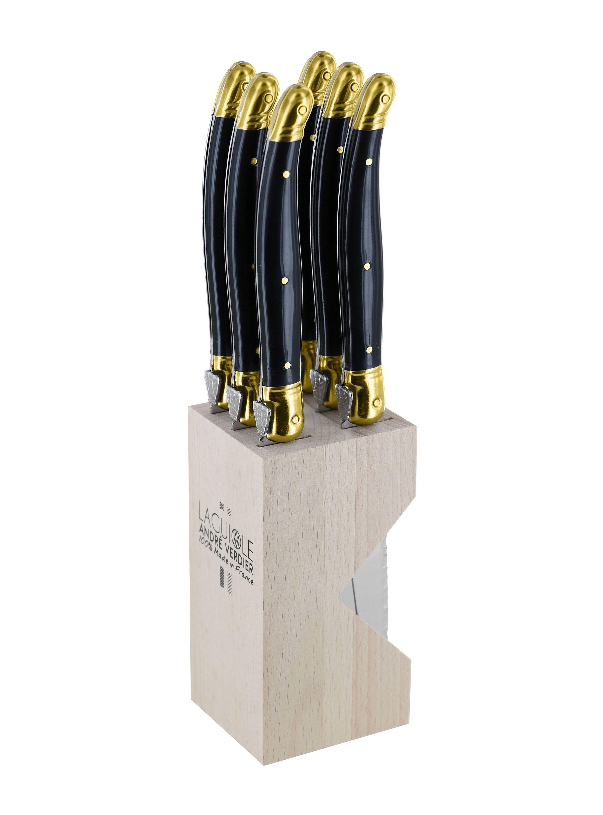 Set 6 Cuchillos Steck Retro Negro-0