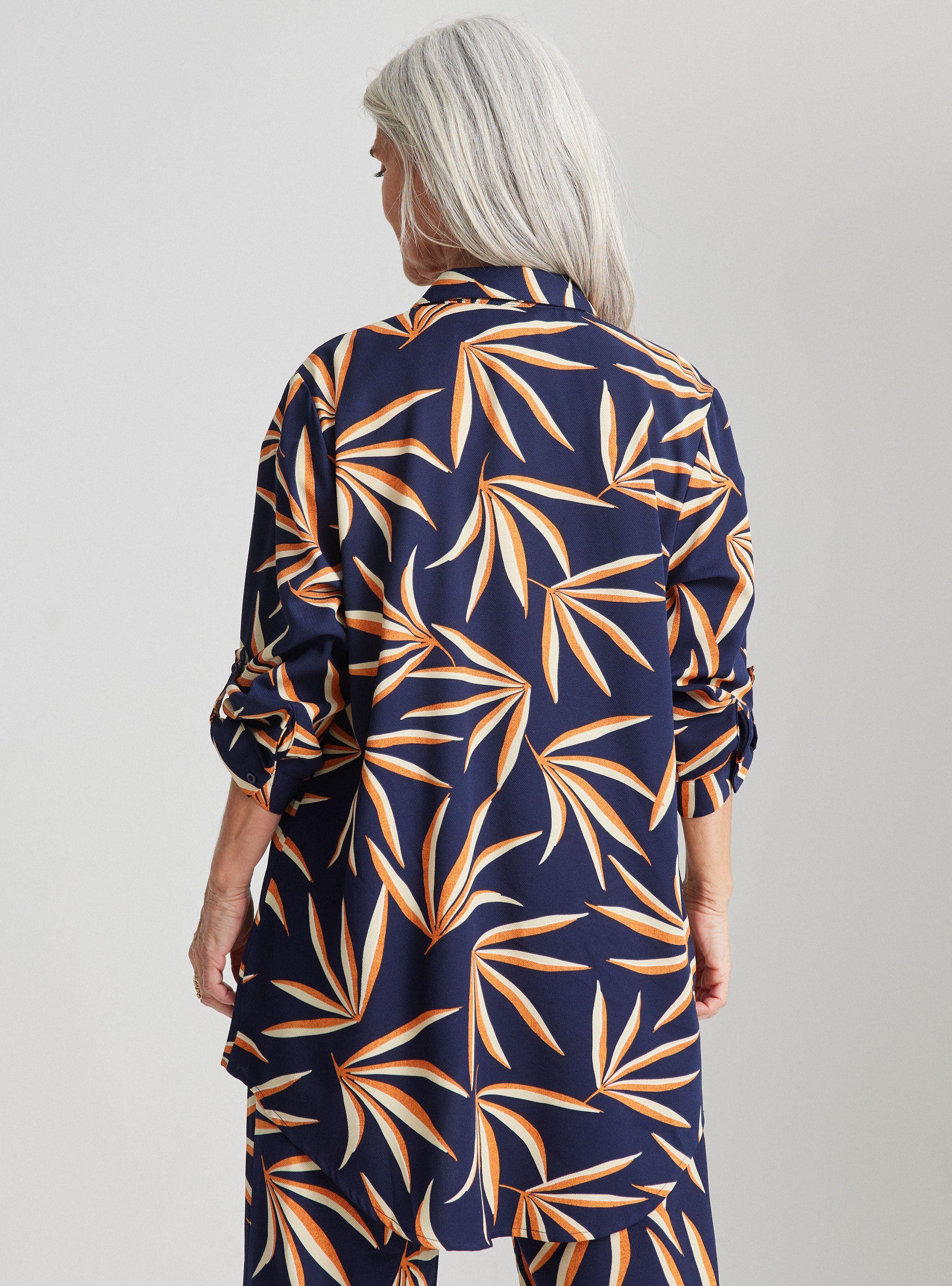 Blusa Camisa Estampada Botón en Manga-1