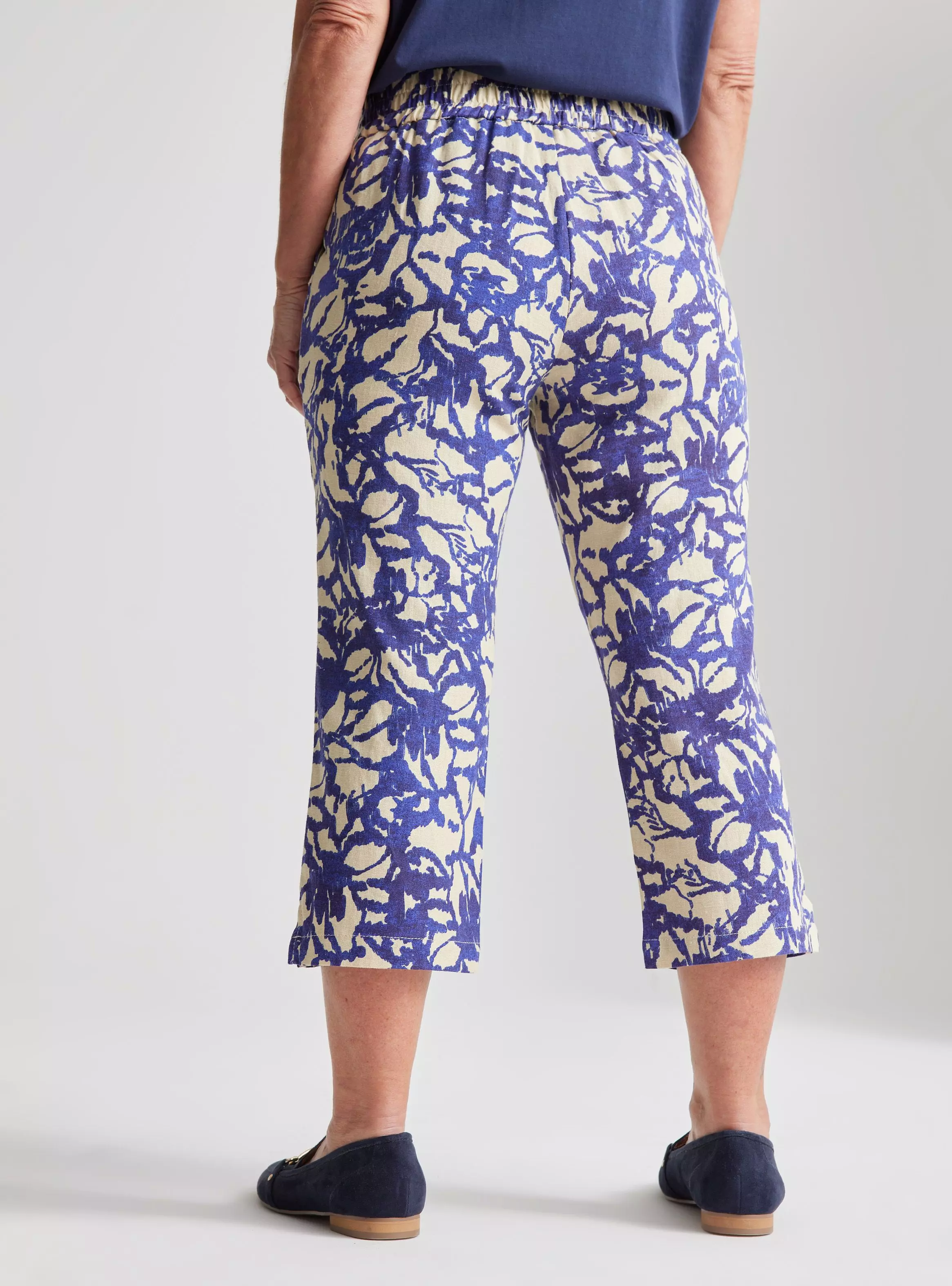 Pantalón Pescador Capri De Lino-1