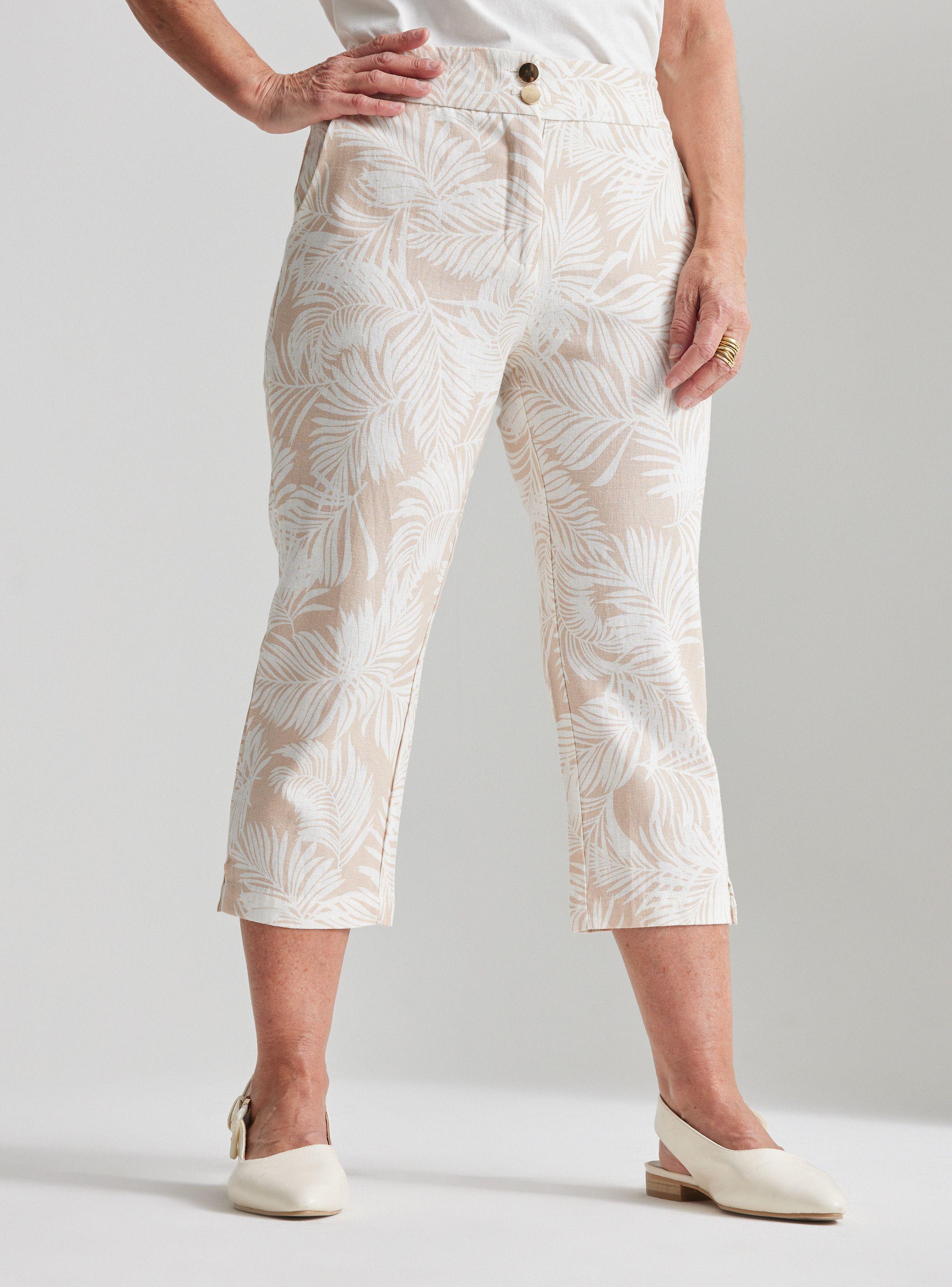 Pantalón Pescador Capri De Lino-0