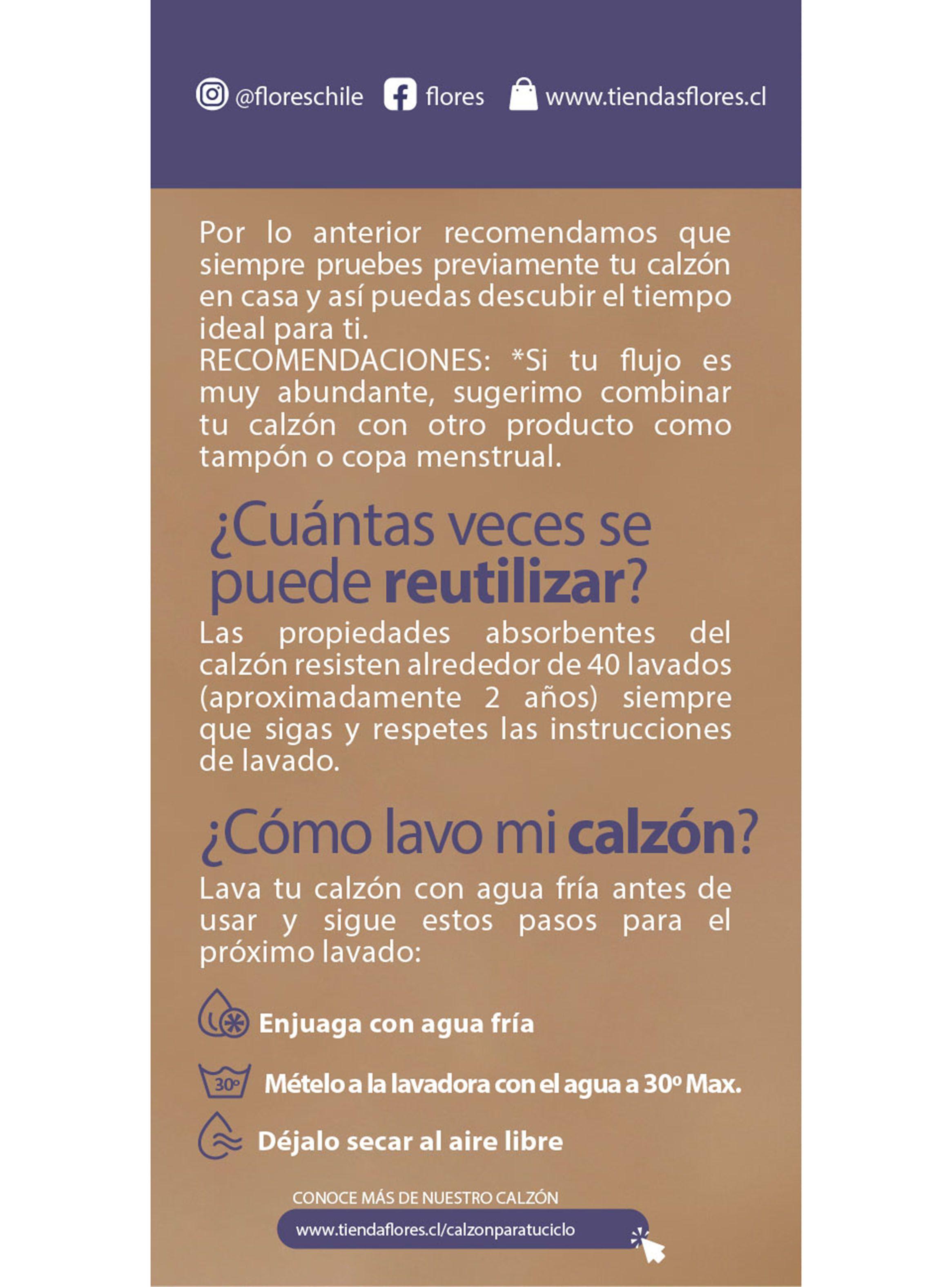 Bikini Calzón Menstrual Flujo Moderado-4