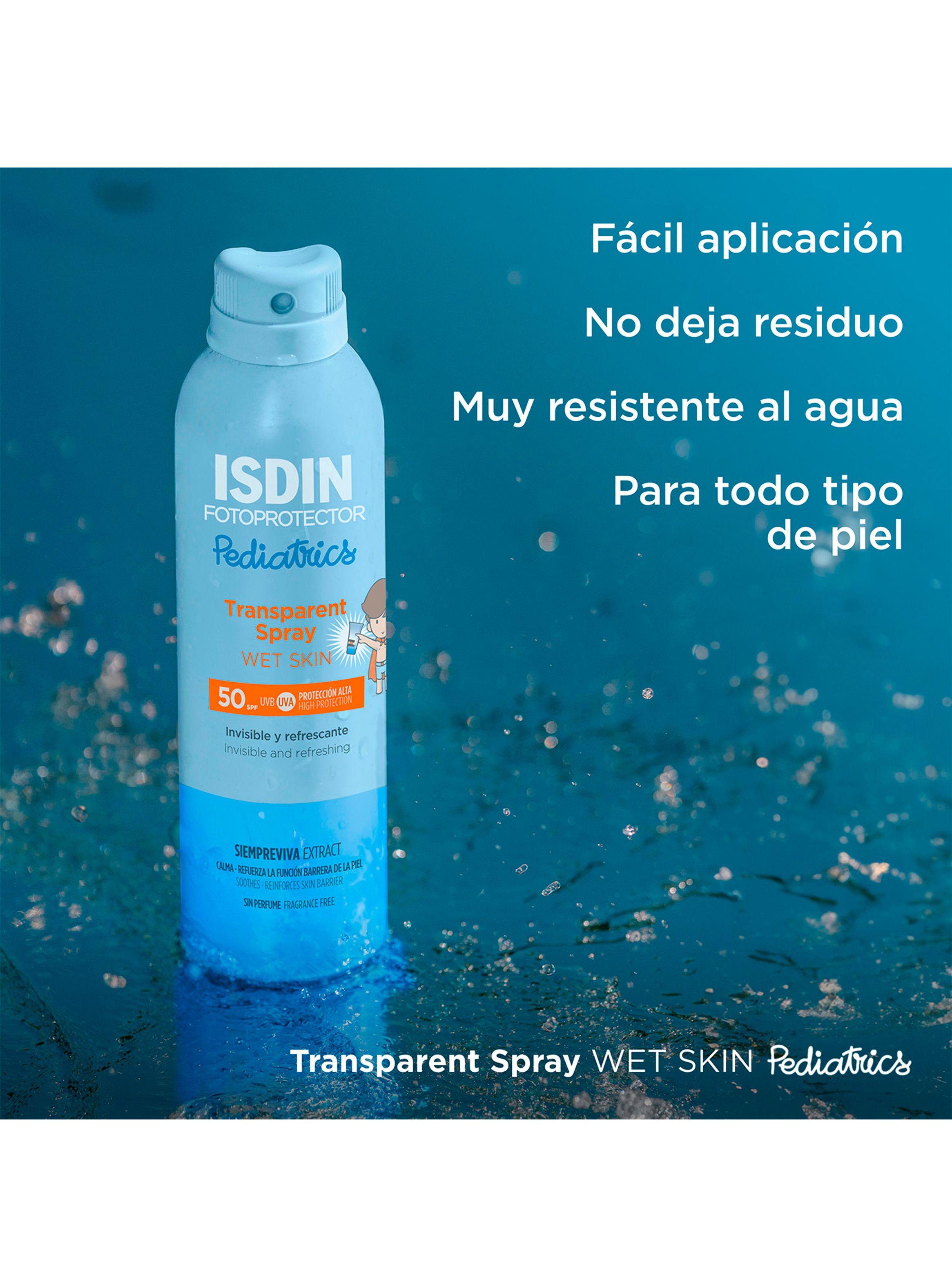Bloqueador ISDIN Transparent Spray Pediatrics Wet Skin 250 ml SPF 50-2
