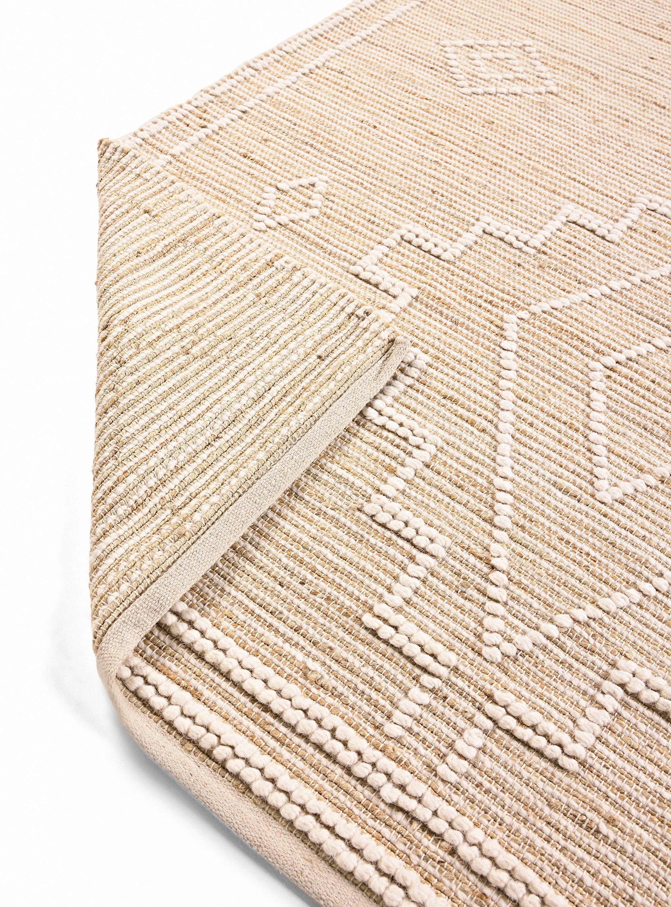 Alfombra Yute y Lana Diseño 160 x 230 cm-4