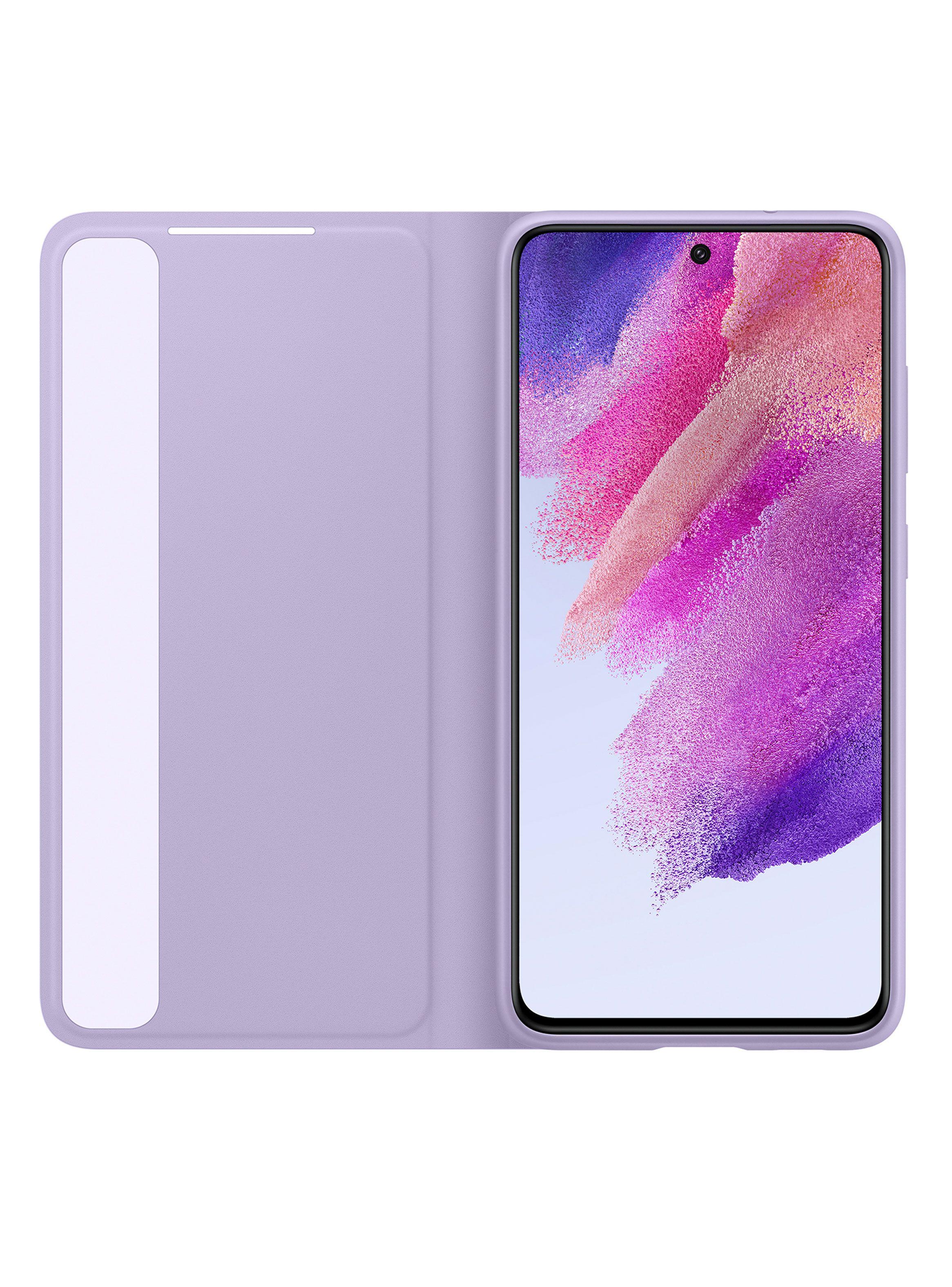 Carcasa Clear View Cover para Galaxy S21 FE Morado-1