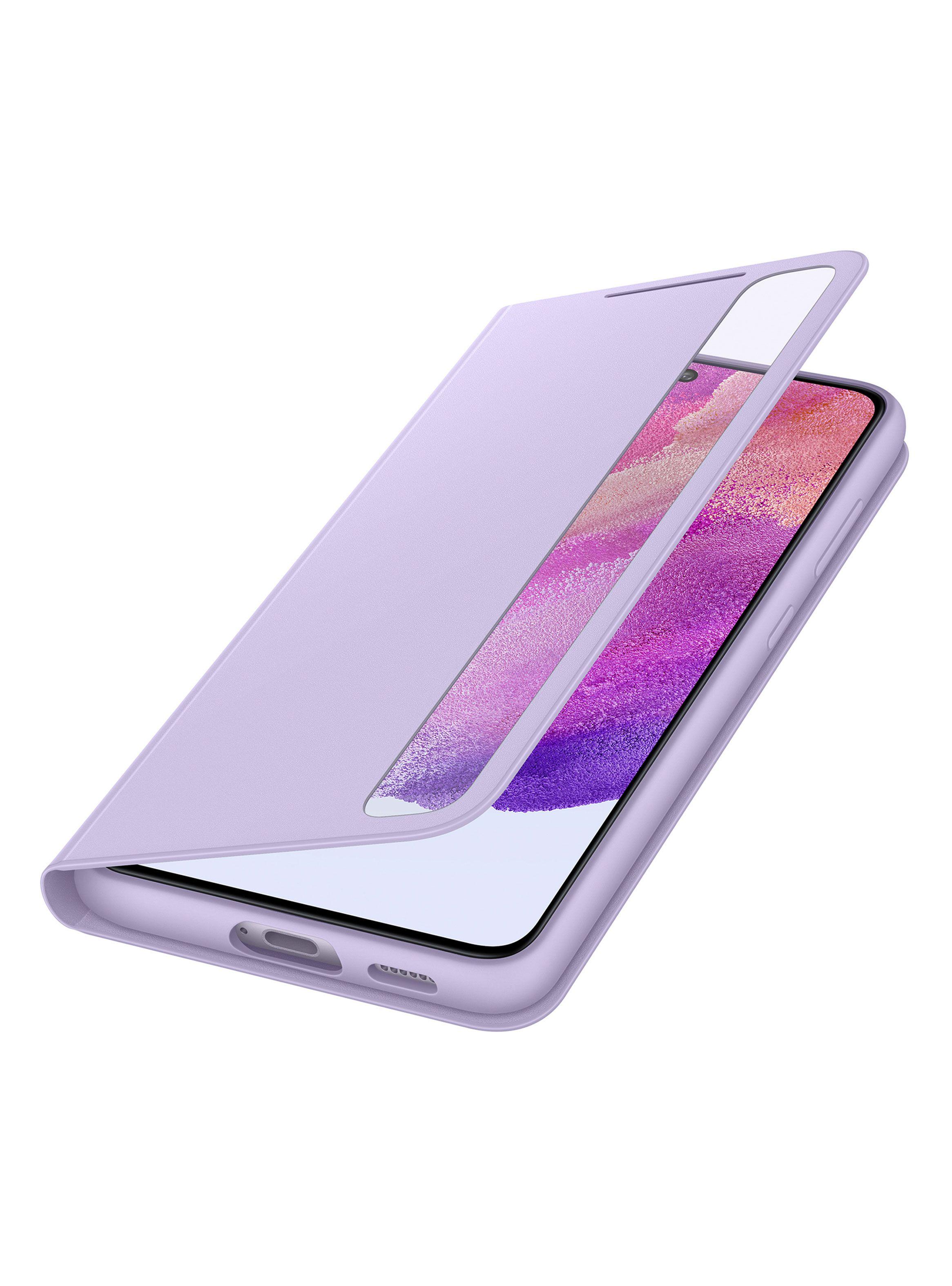 Carcasa Clear View Cover para Galaxy S21 FE Morado-3