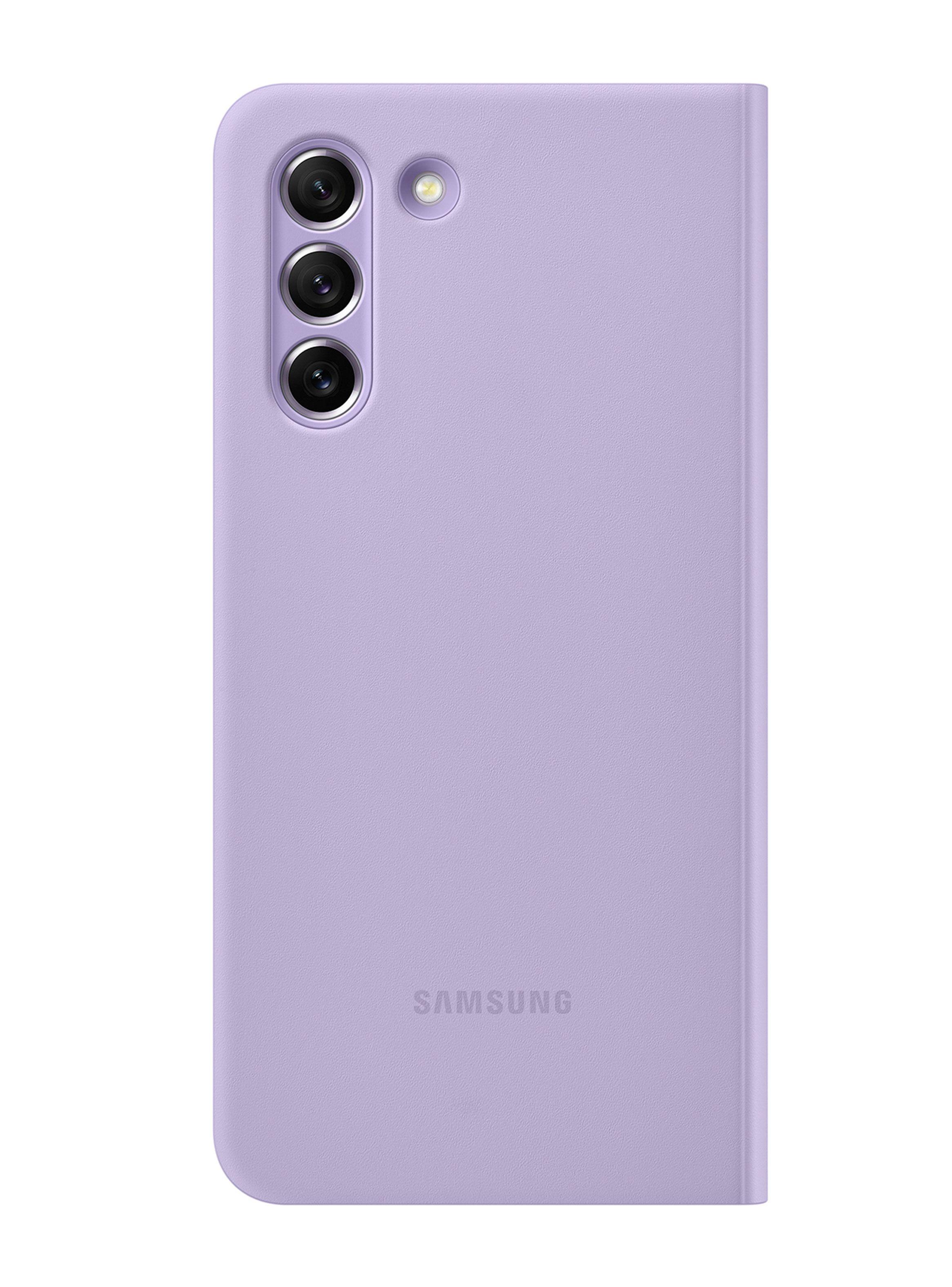 Carcasa Clear View Cover para Galaxy S21 FE Morado-4