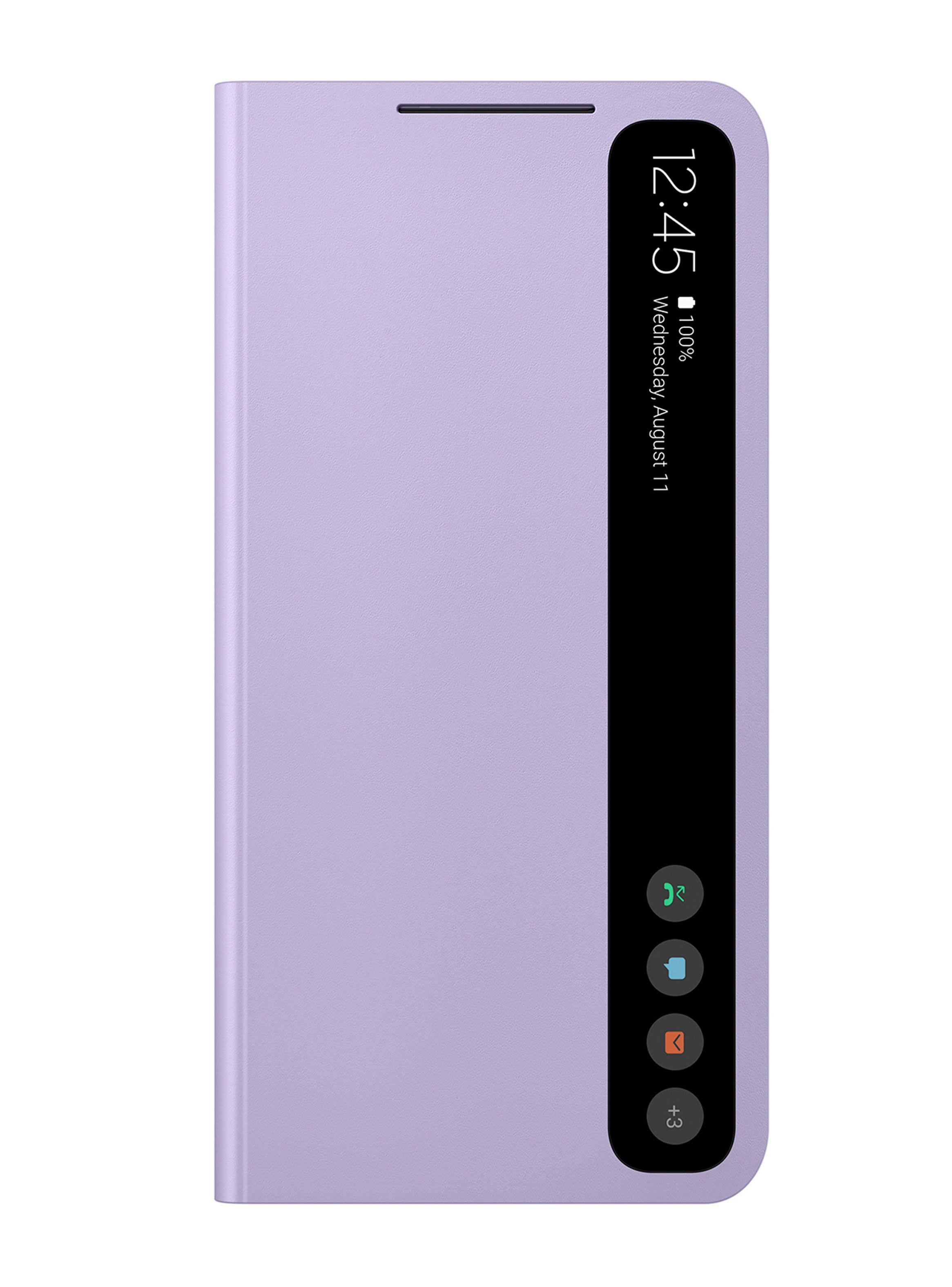 Carcasa Clear View Cover para Galaxy S21 FE Morado-2