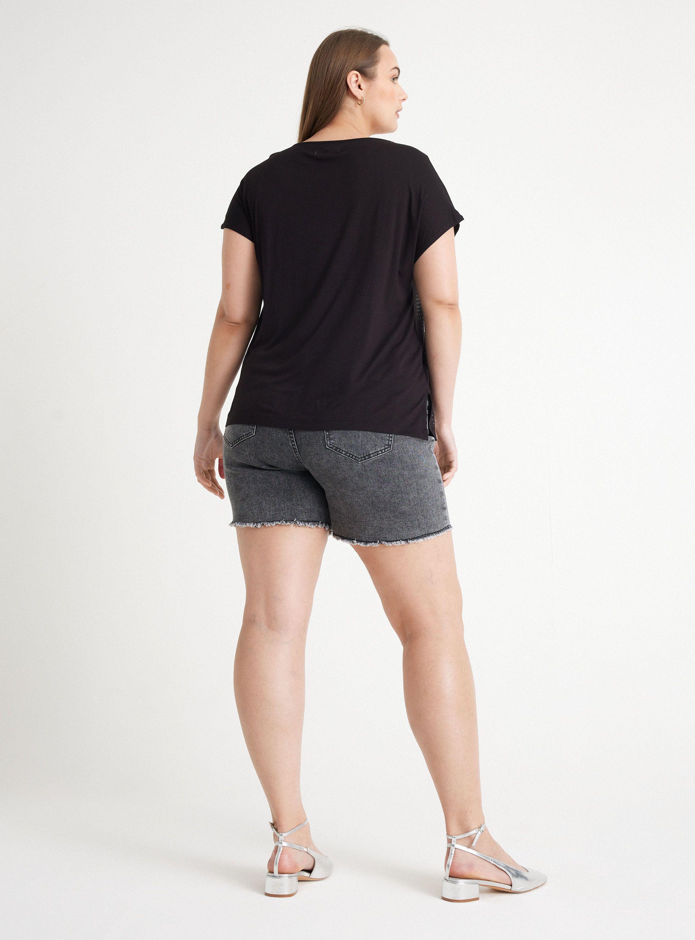 Polera Fluida con Aplicación de Brillos-5