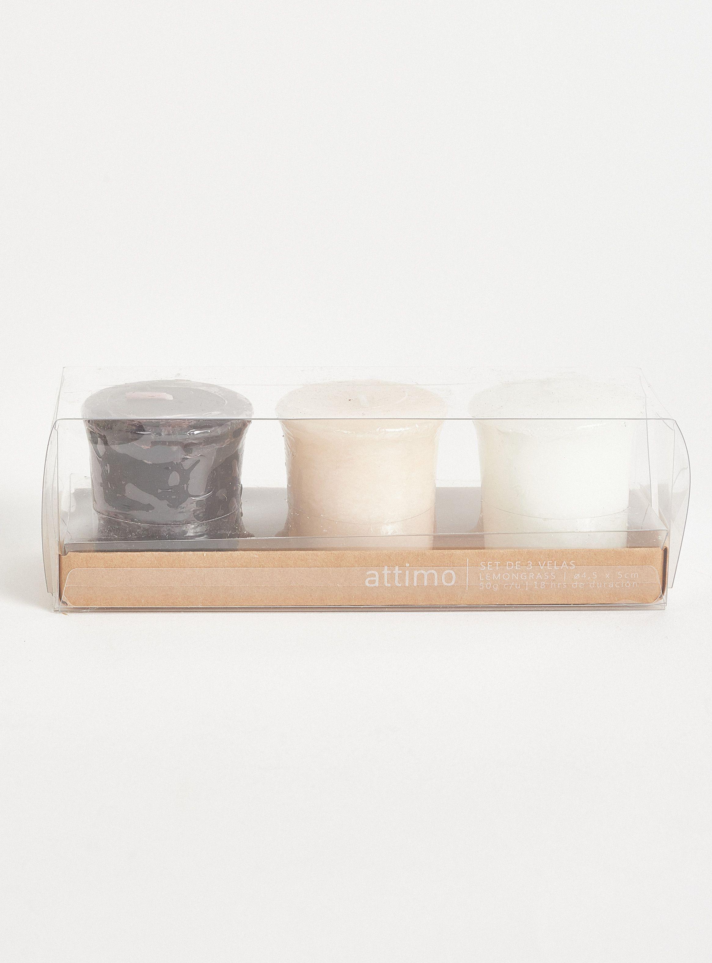 Set 3 Velas 4.5x4.9 cm-2