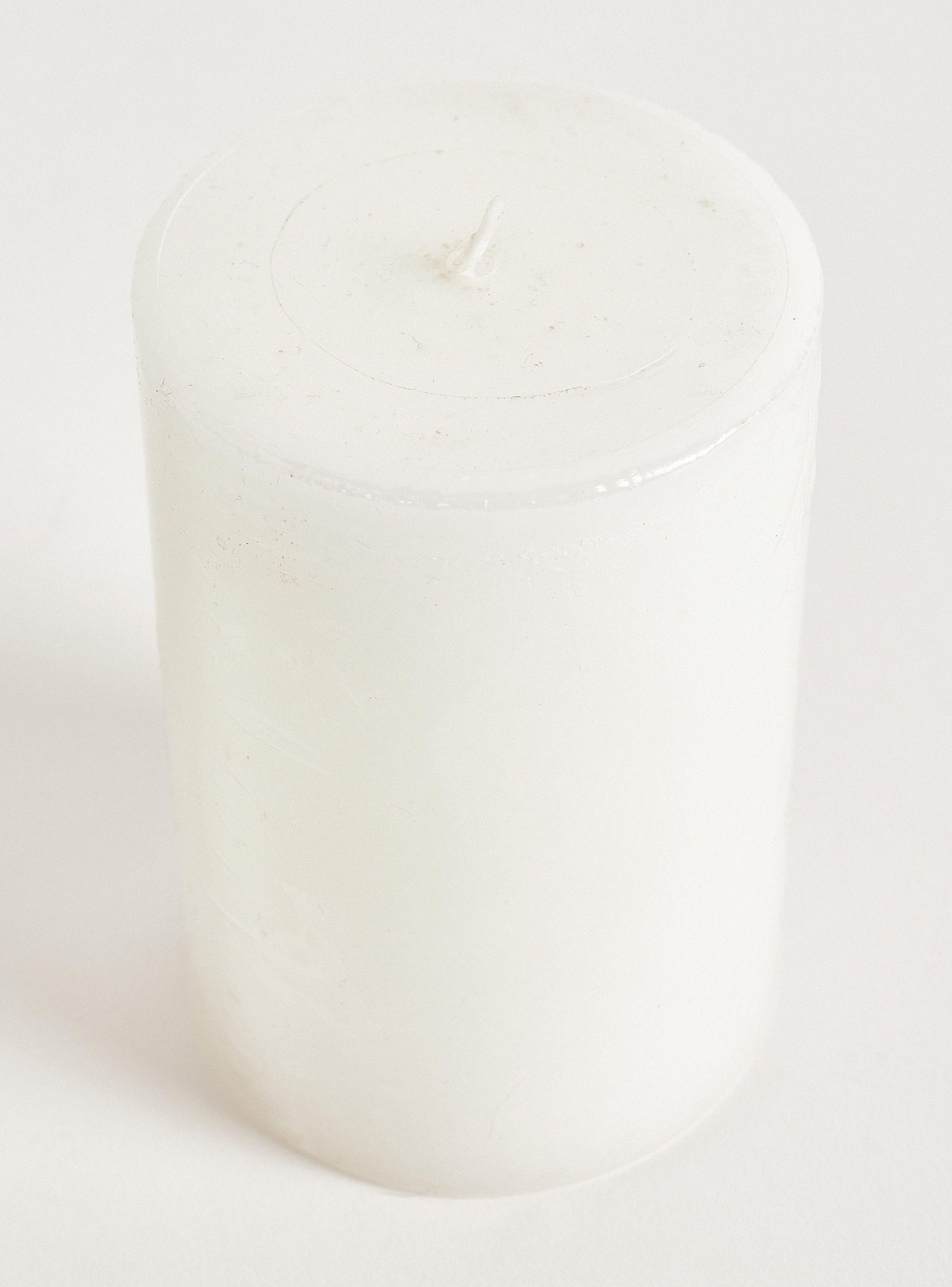 Vela Pilar Blanca 10 cm-2