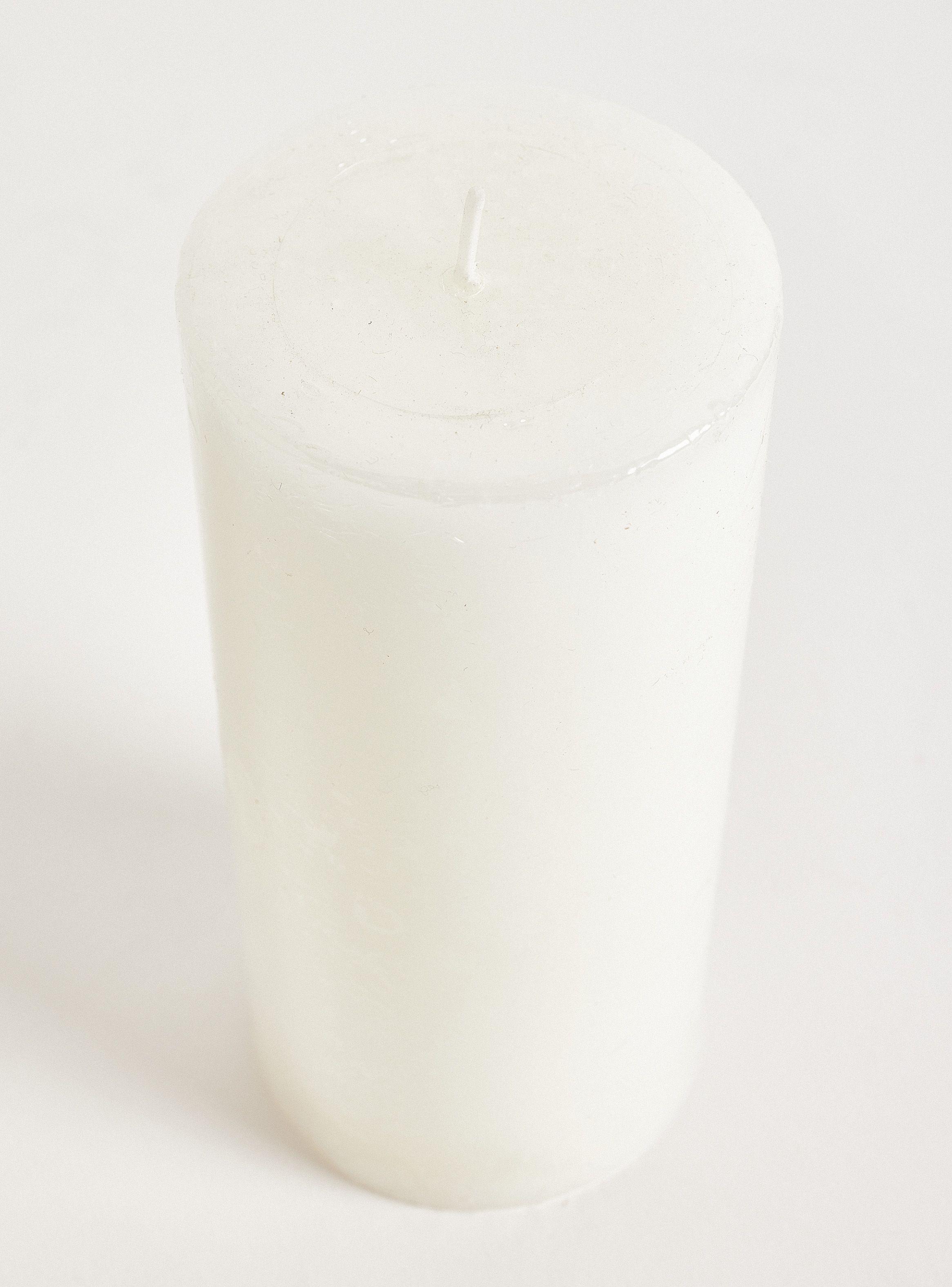 Vela Pilar Blanca 15 cm-2