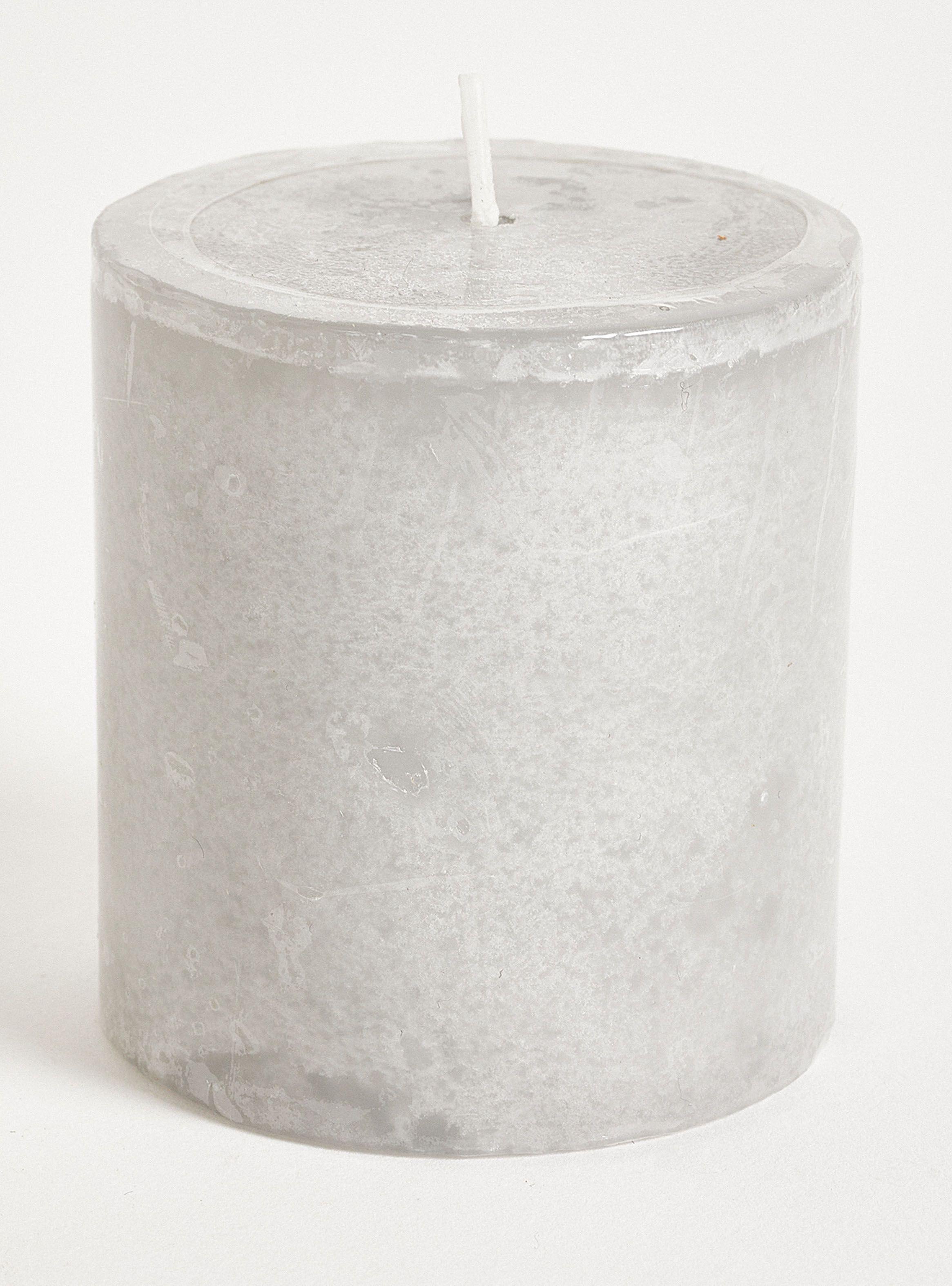 Vela Pilar Gris 7.5 cm-2