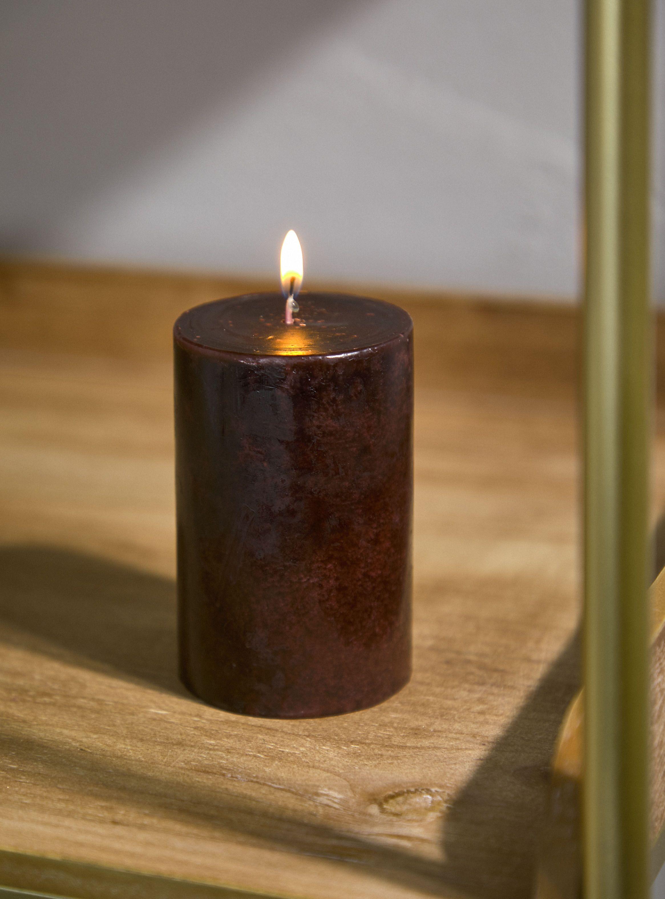 Vela Pilar Negro 10 cm-4