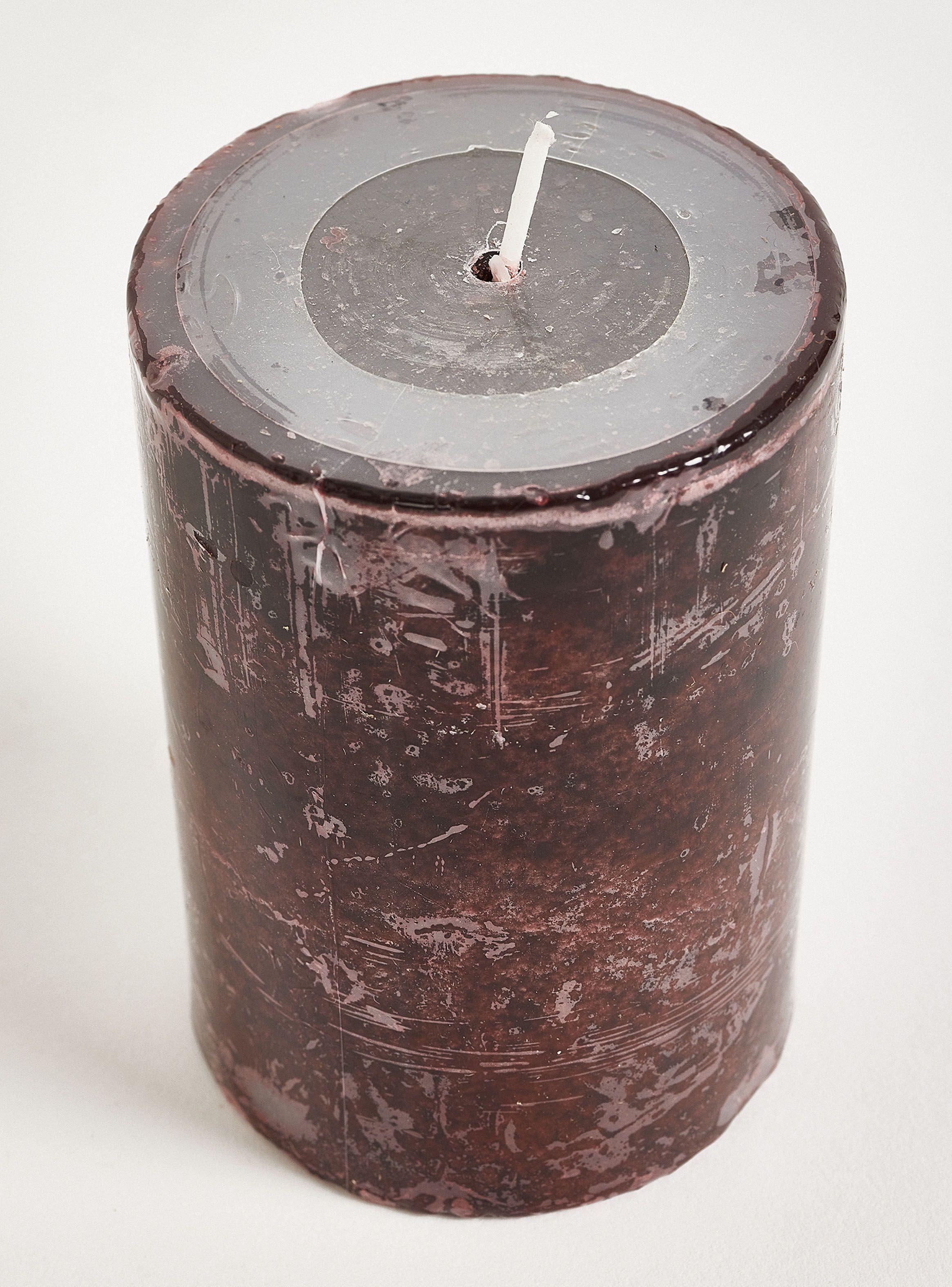Vela Pilar Negro 10 cm-3