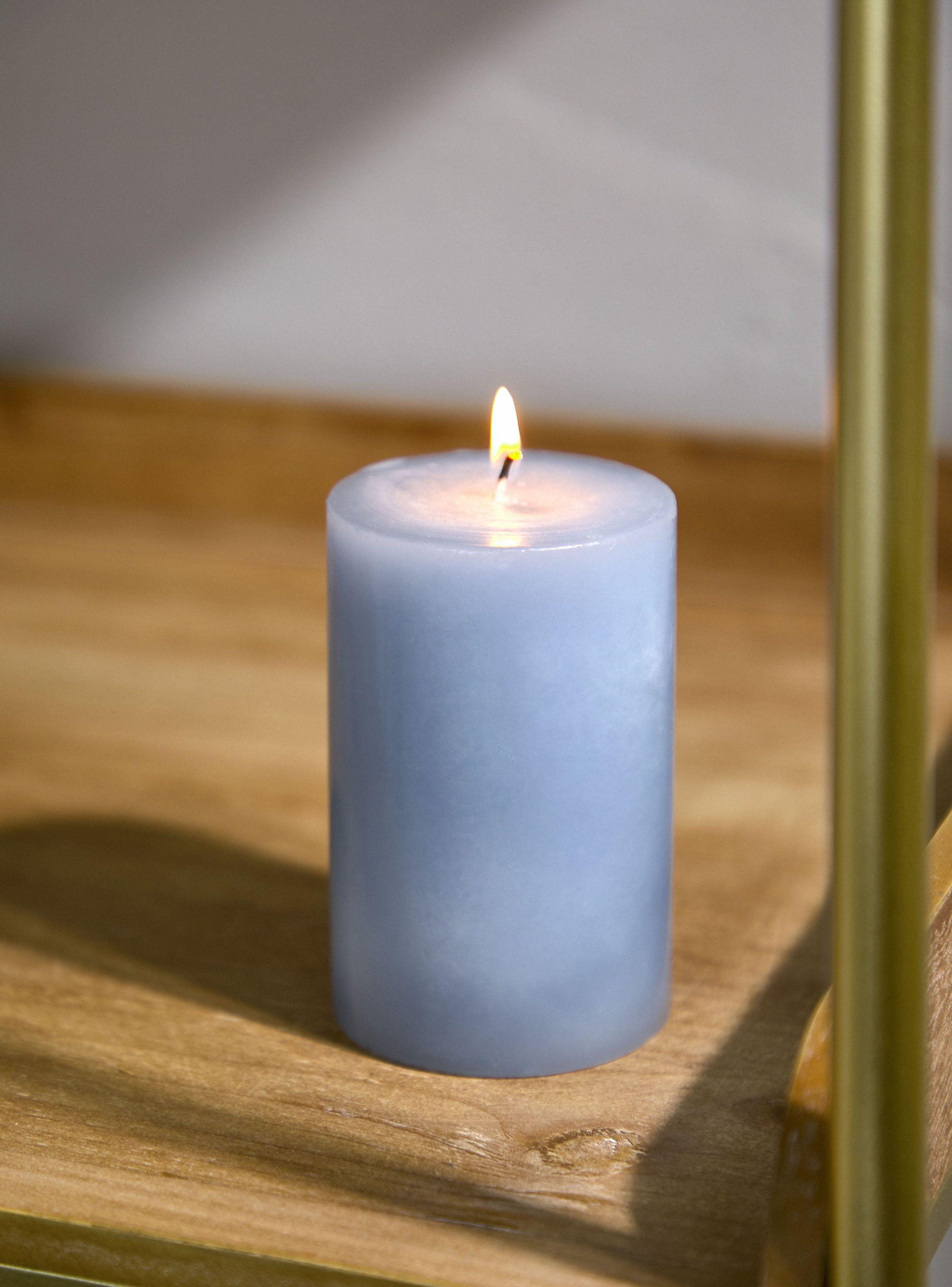 Vela Pilar Celeste 10 cm-4