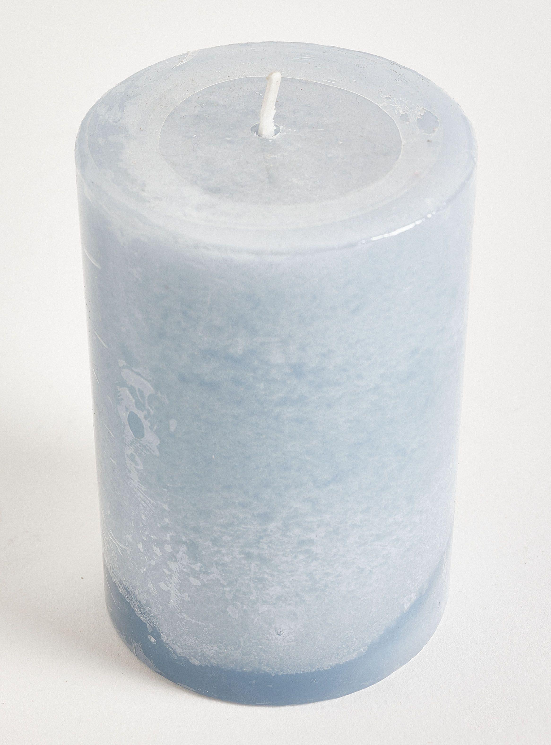 Vela Pilar Celeste 10 cm-3