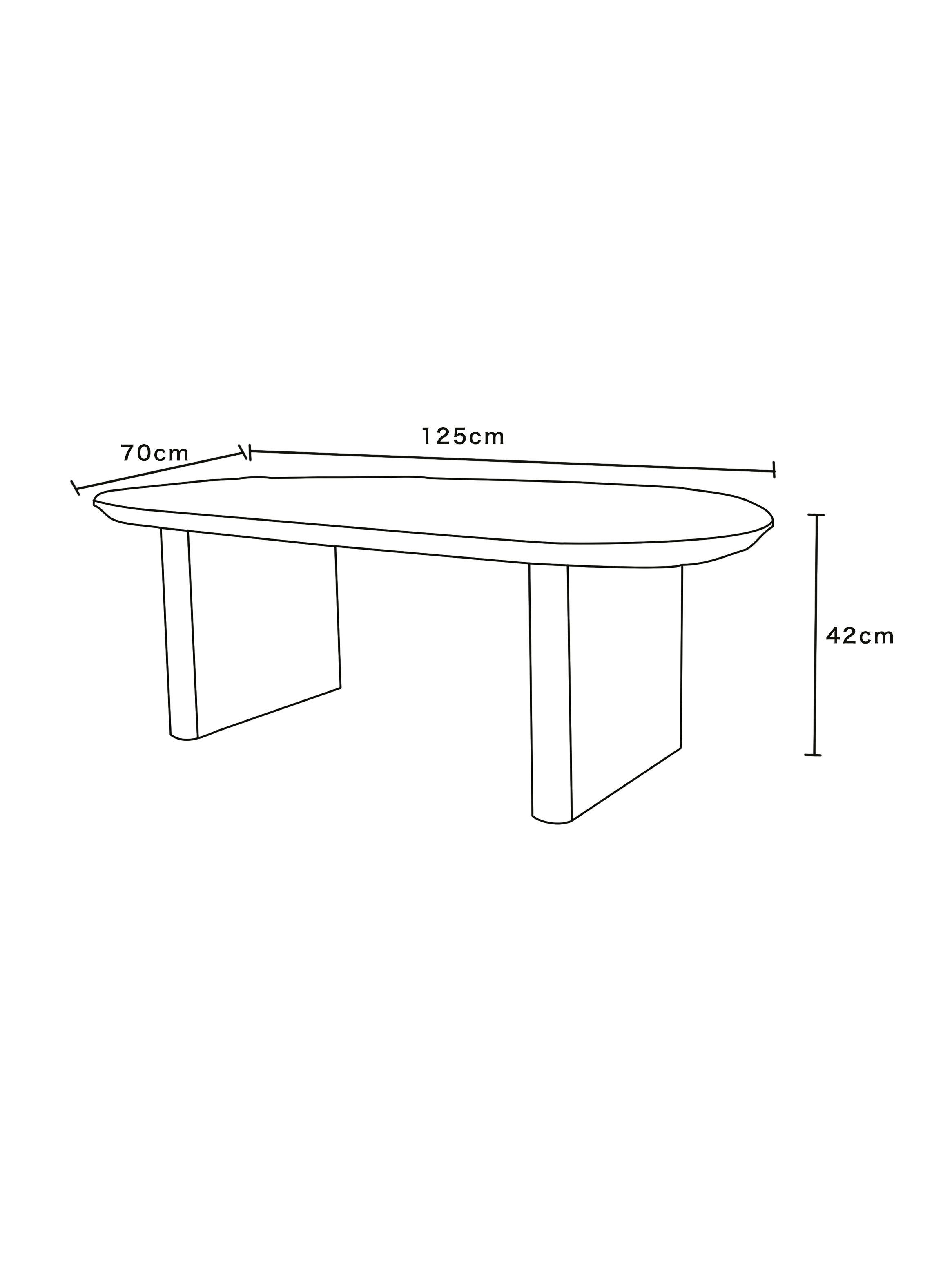 Mesa de Centro Caribe 125 cm-2