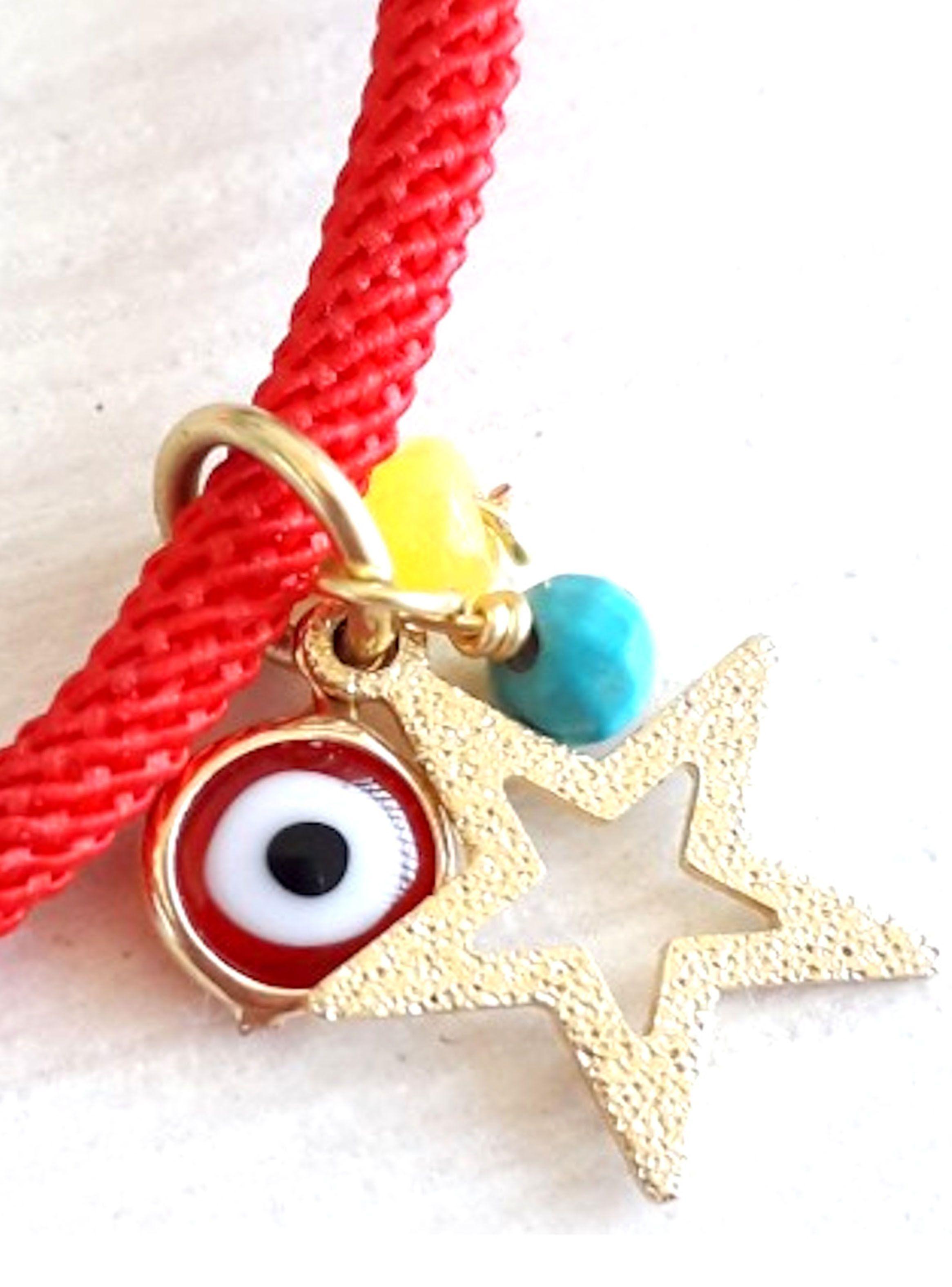 Pulsera Roja con Estrella Lily Joyas-2