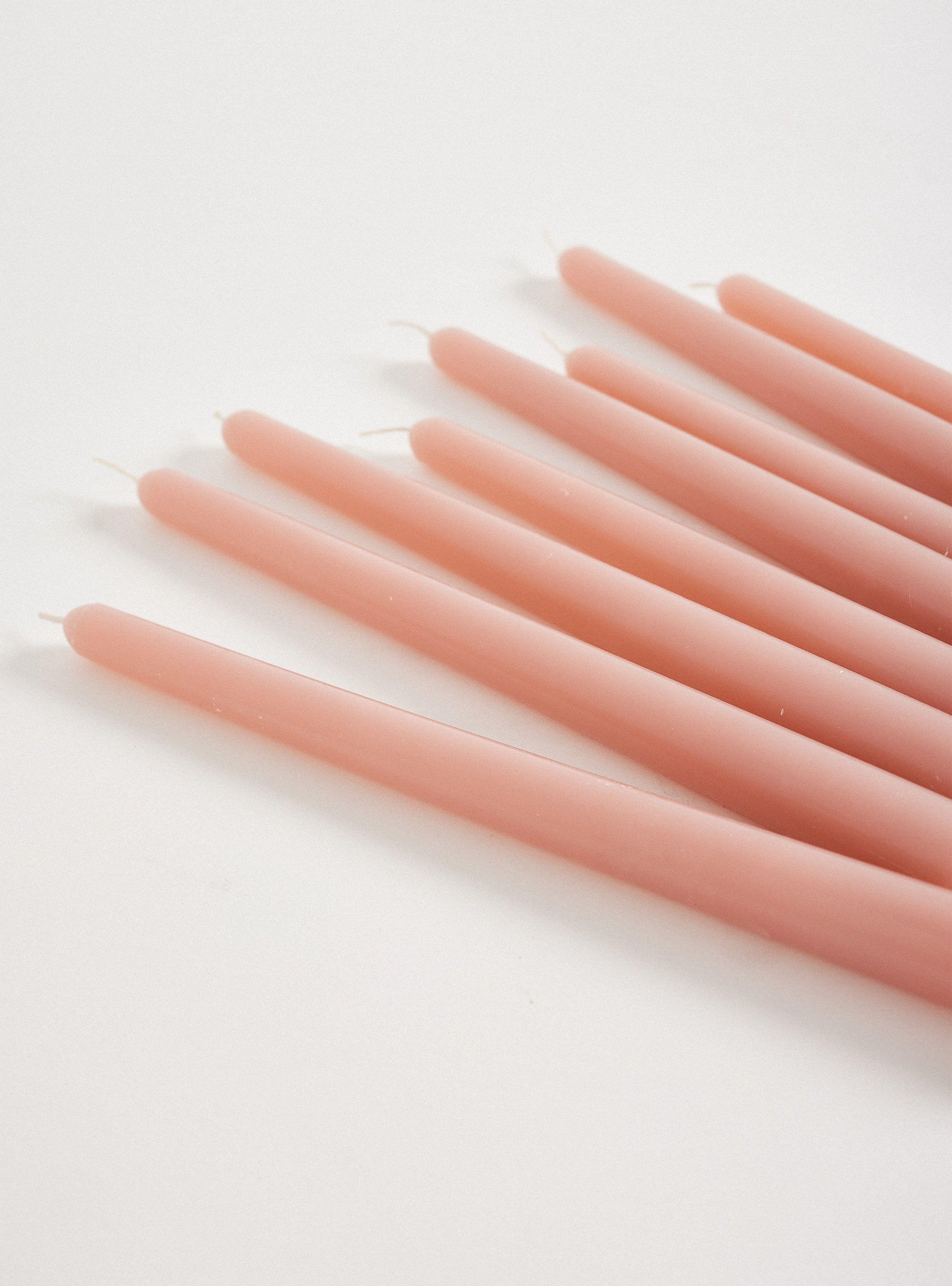 Pack 8 Velas Dinner Rosada 24.5 cm-2