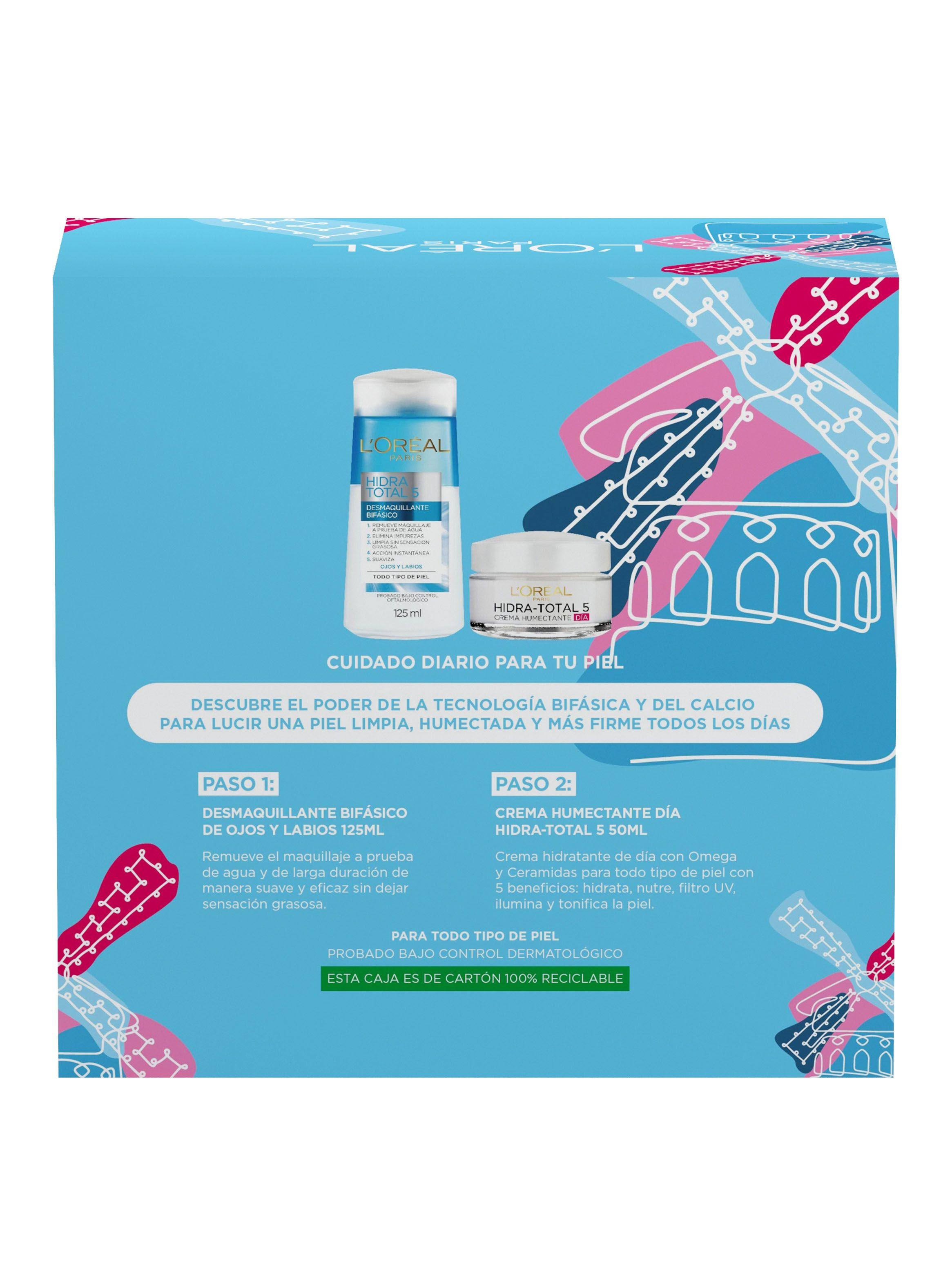 Set Dermo Expertise L'Oréal Paris Tratamiento Crema Ht5 Día Piel Seca + Bifásico 125 ml-5