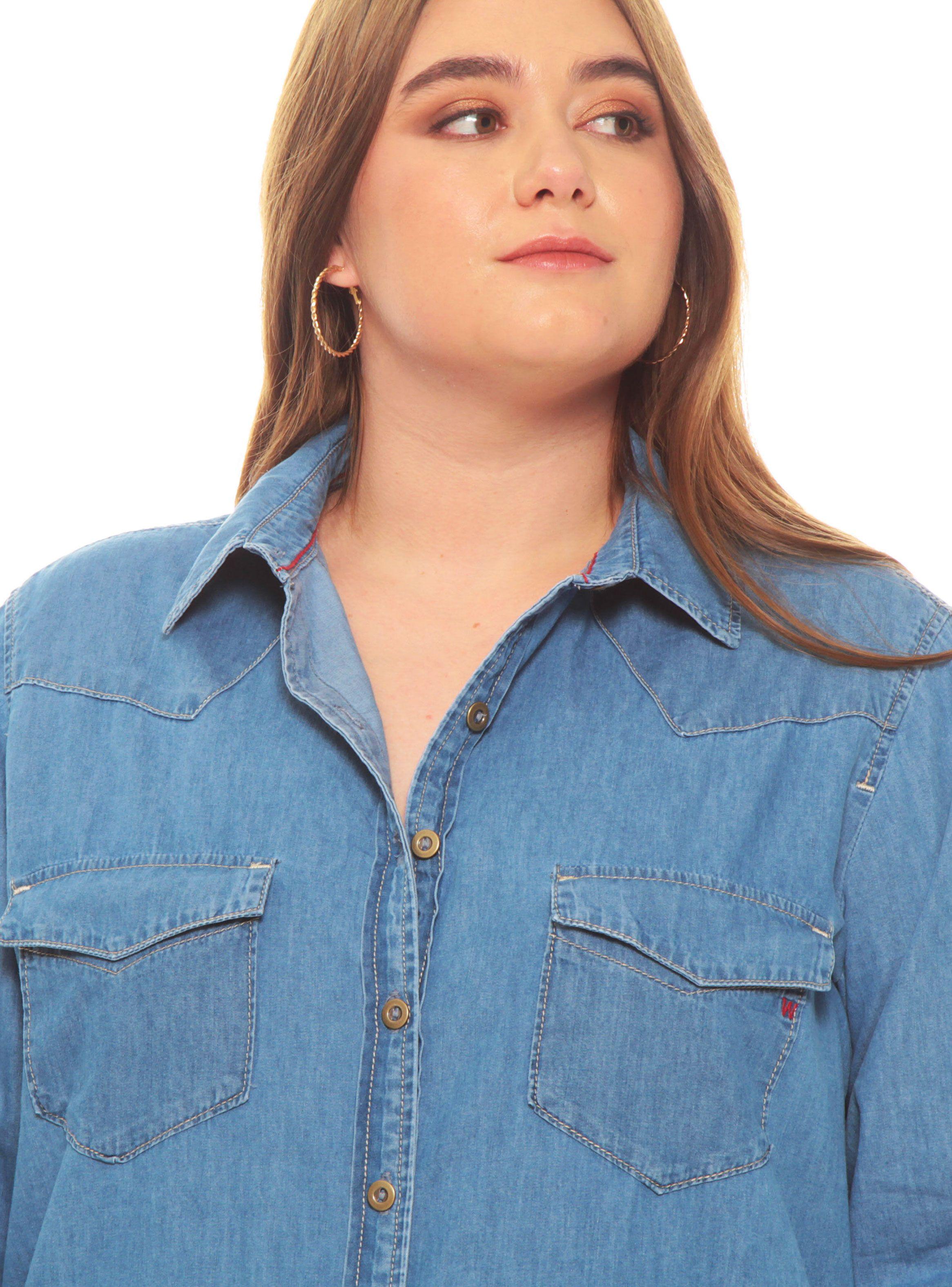 Blusa Clásica Denim-2