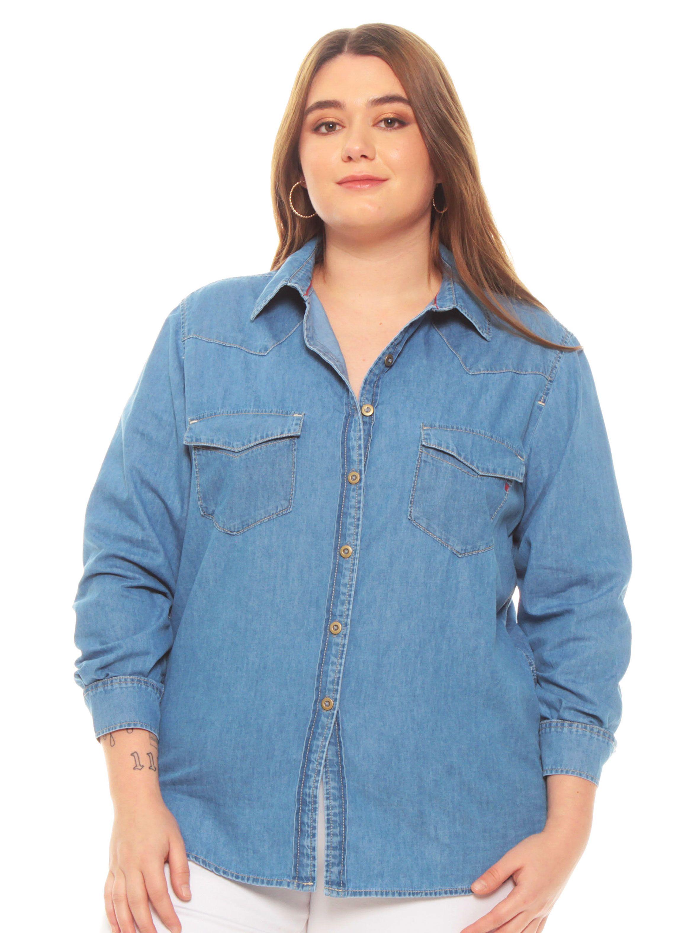 Blusa Clásica Denim-0