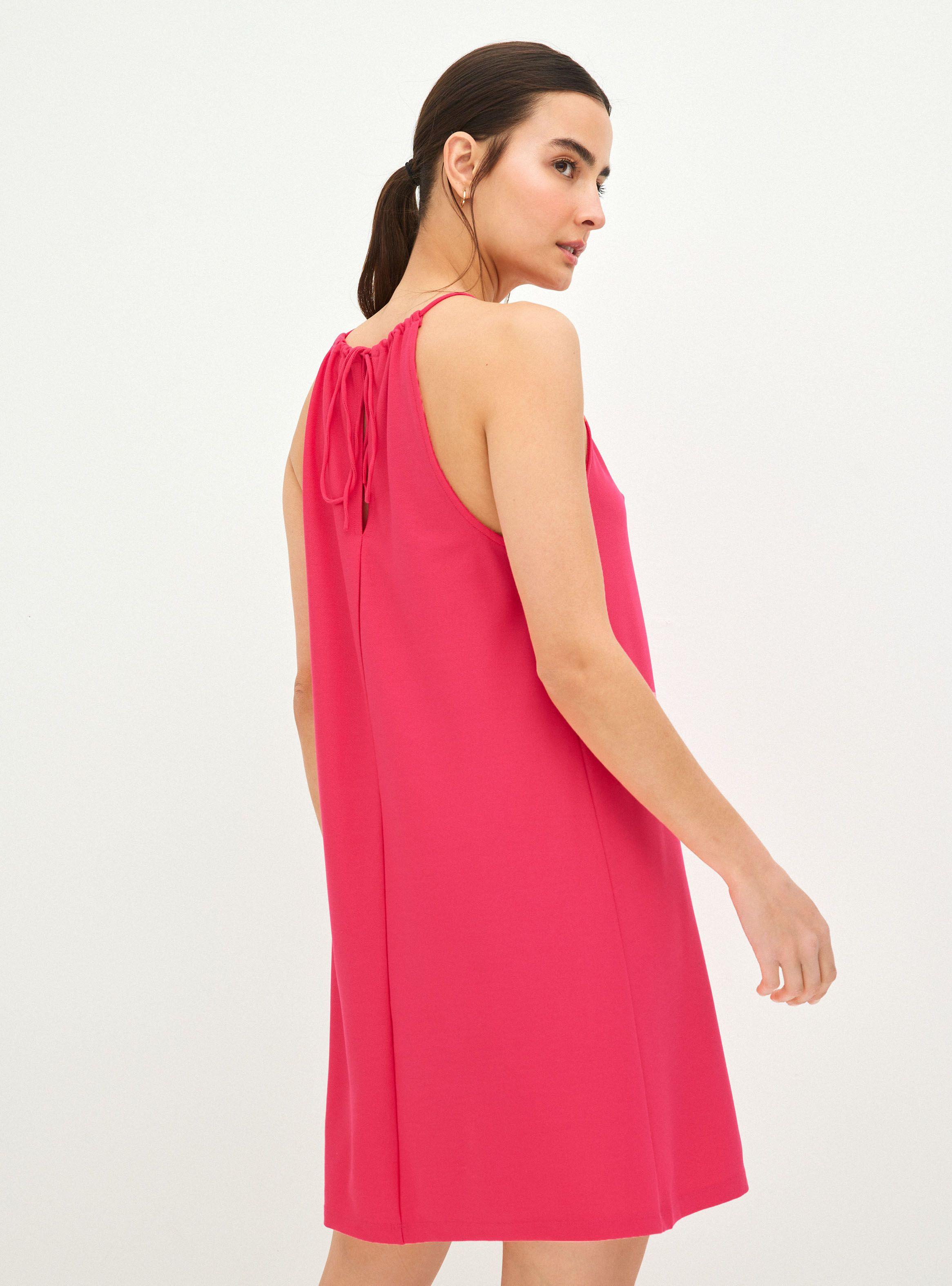 Vestido Suelto con Agujero en Escote-1