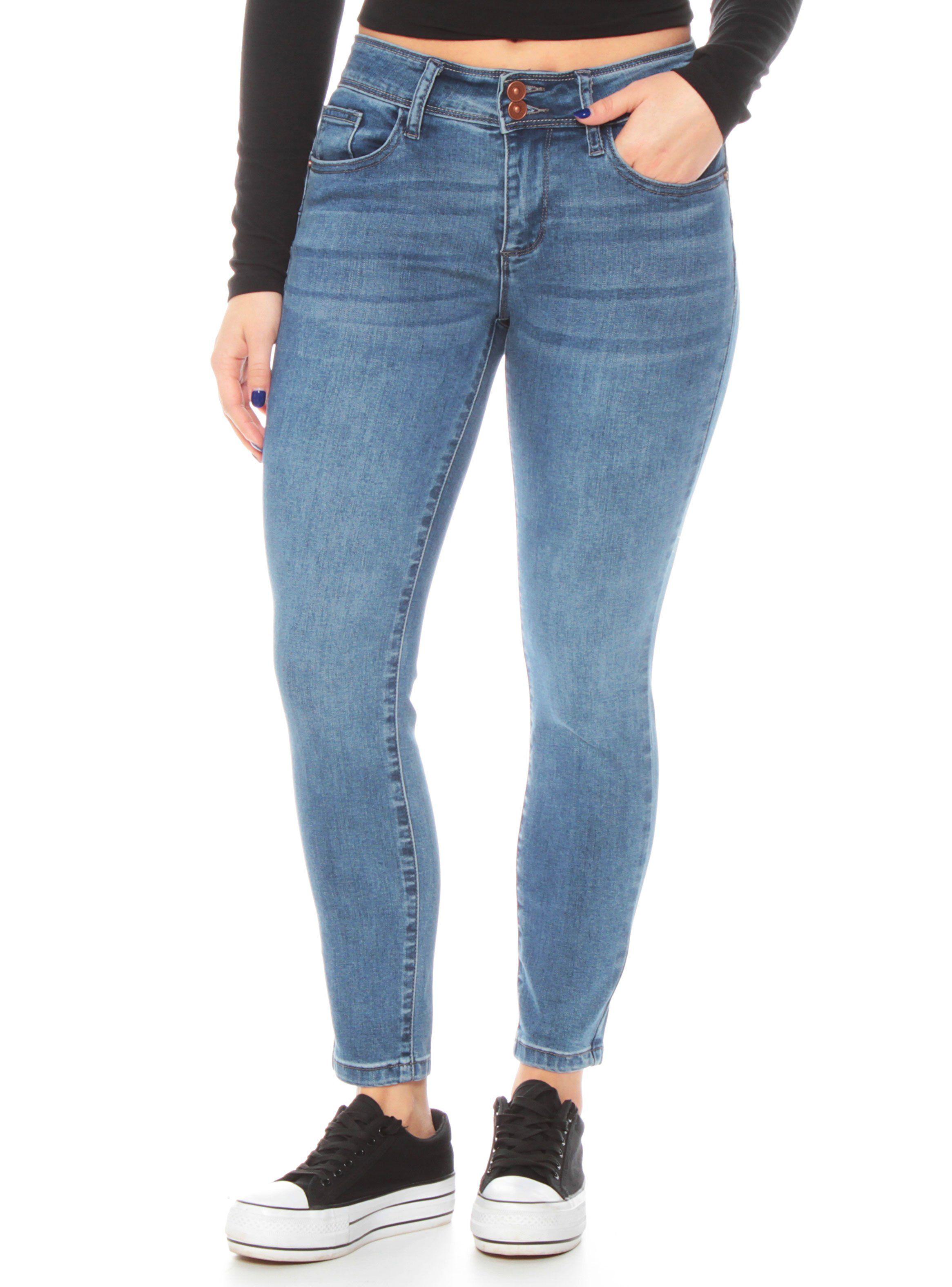 Jeans Pitillo Tiro Medio Push Up-0