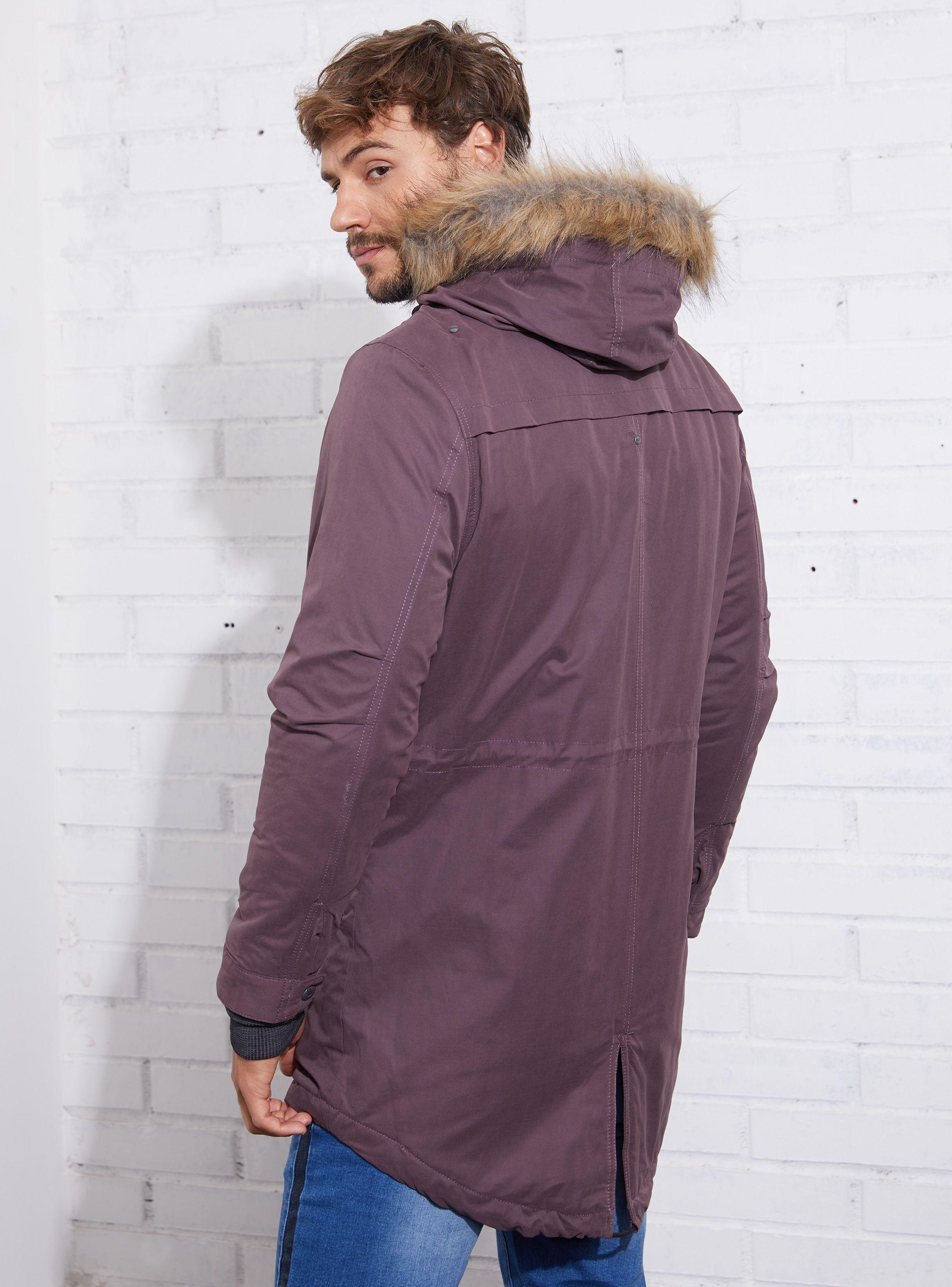 Chaqueta Larga Capucha Felpa y Pelos JJO-1