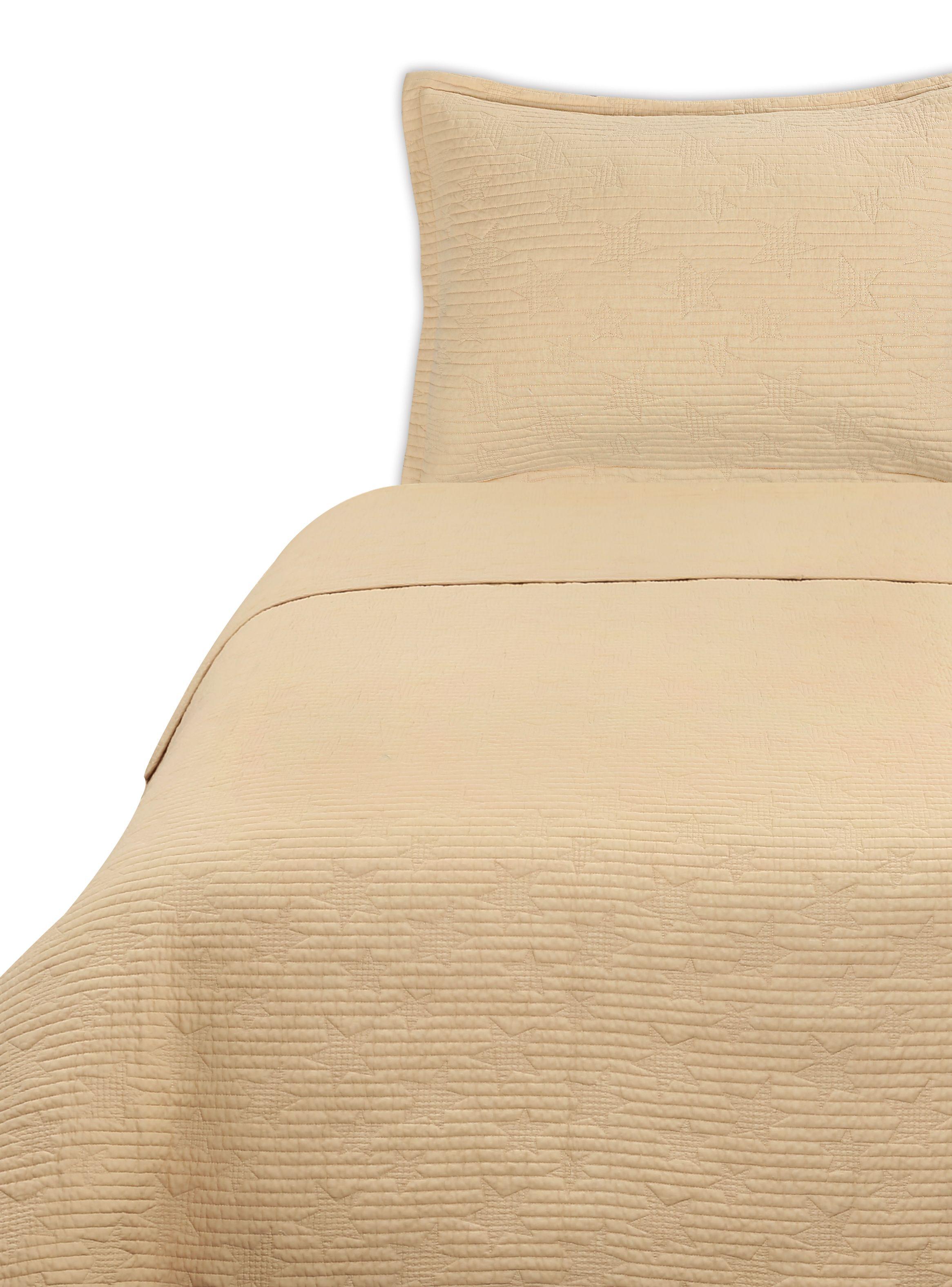 Quilt Infantil Unicolor Estrella 1.5 Plazas-0