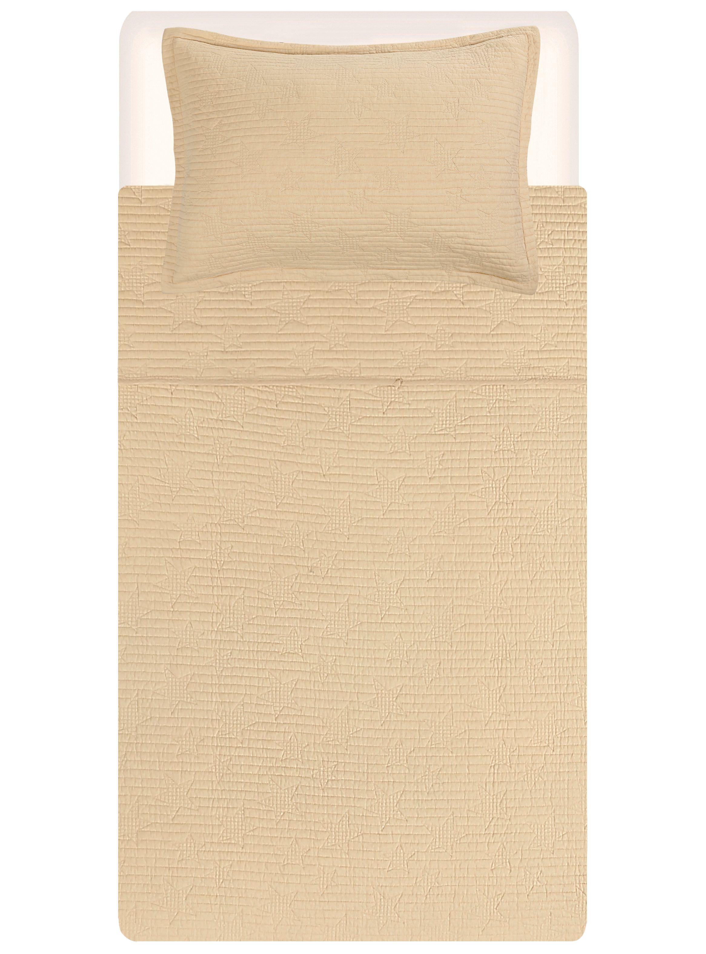 Quilt Infantil Unicolor Estrella 1.5 Plazas-3