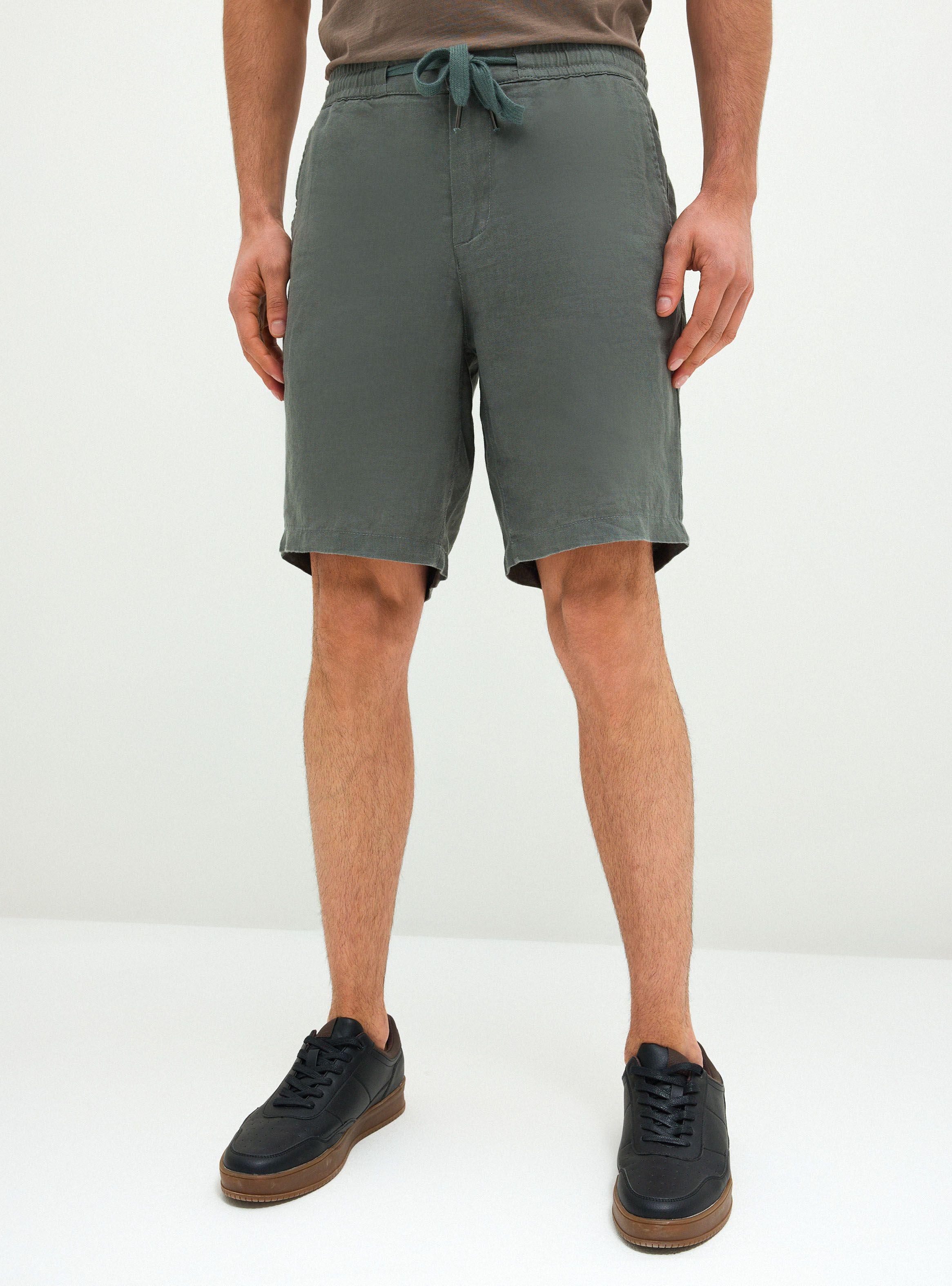 Bermuda Lino Básico Liso-0