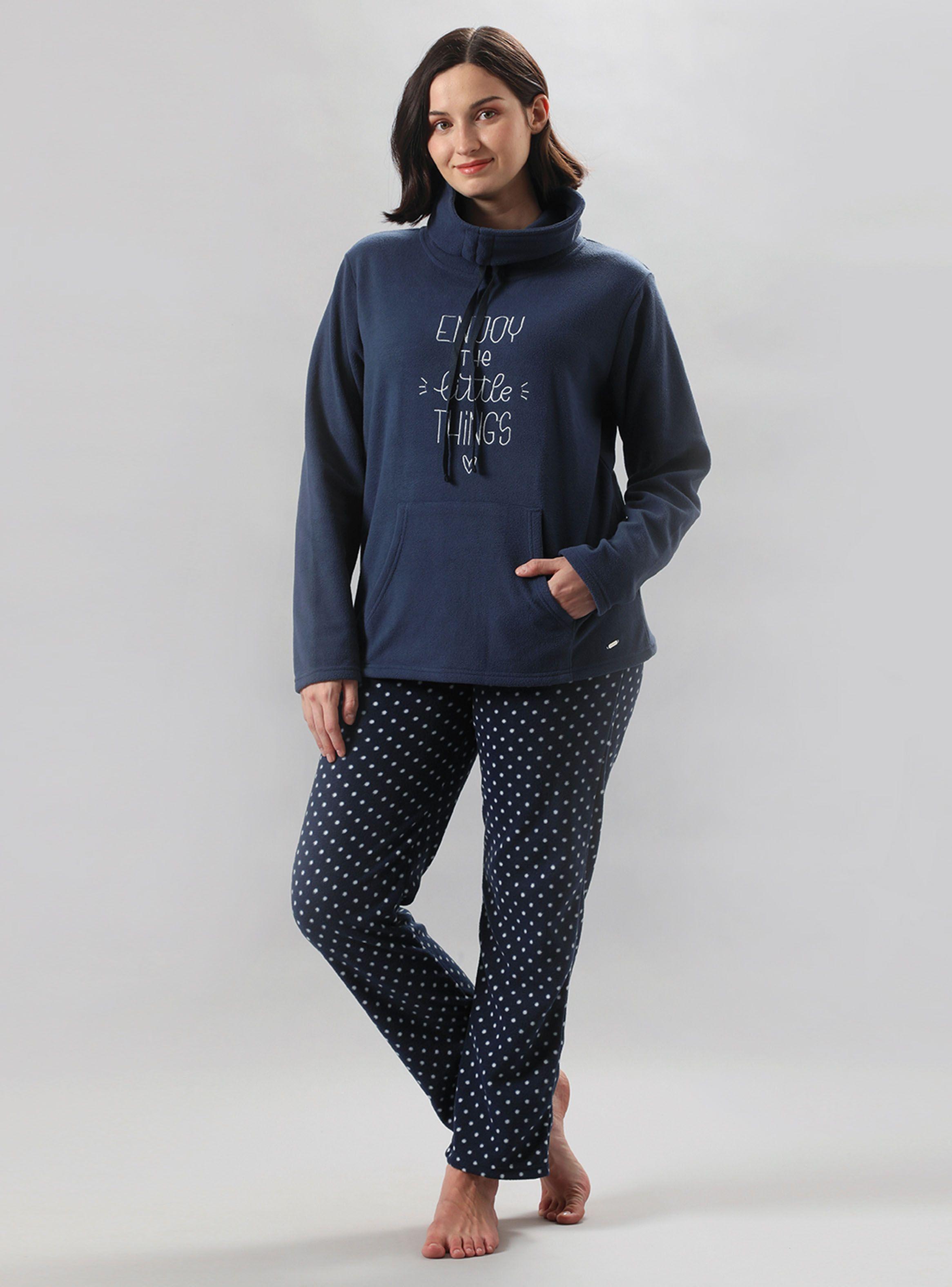 Pijama Micropolar Cuello Alto-0