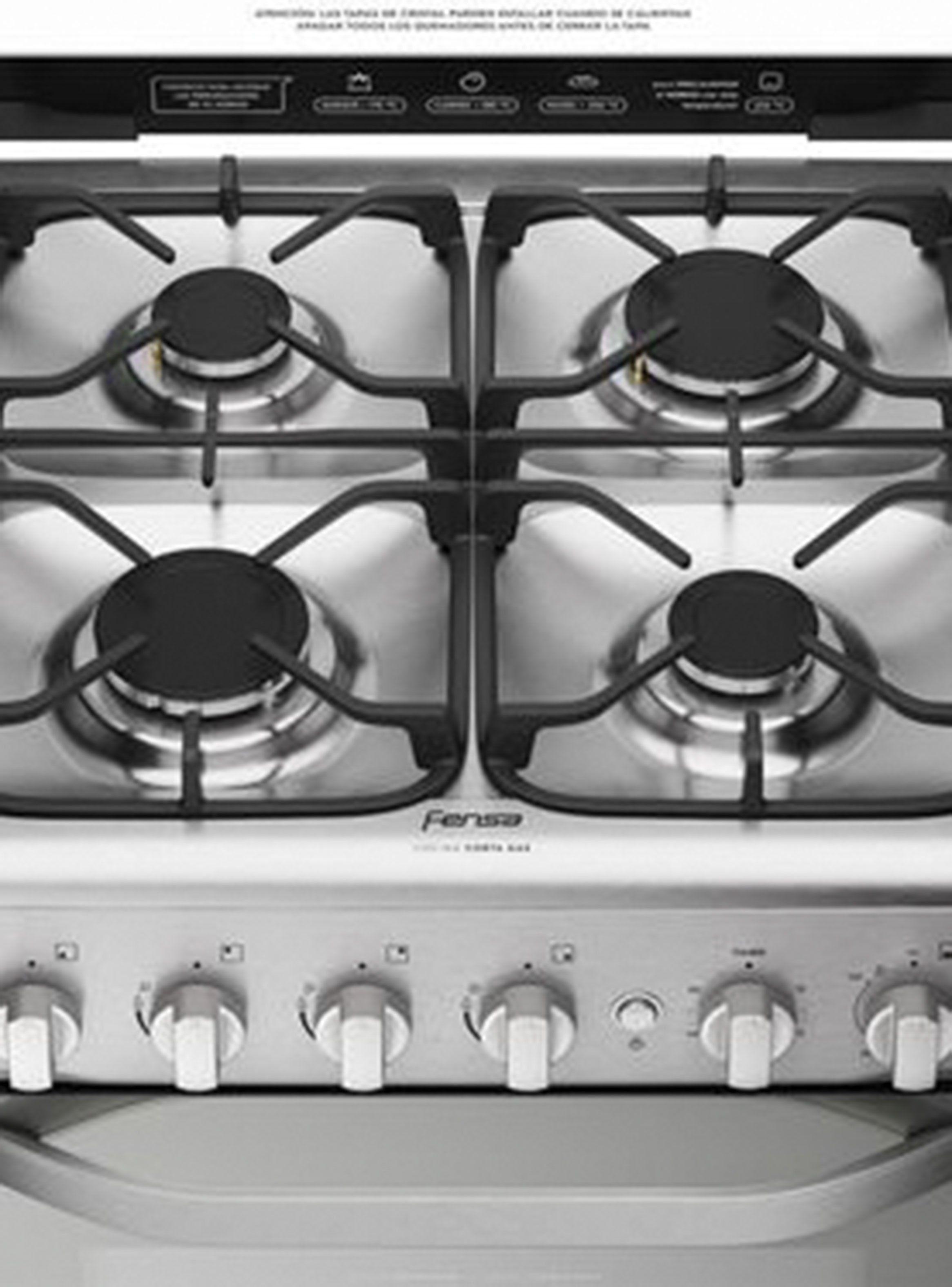 Cocina a Gas 4 Quemadores GL F 2608 T Espejado-2