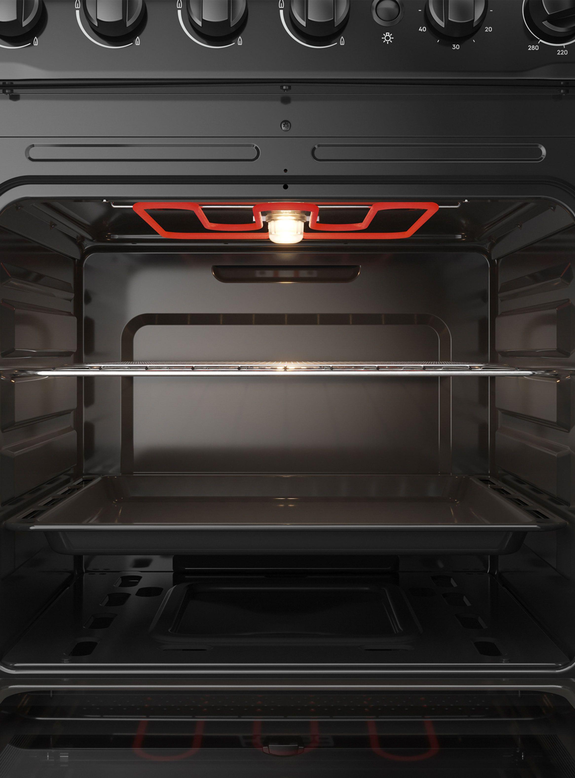 Cocina a Gas 4 Quemadores F 3000 BT Negro-3