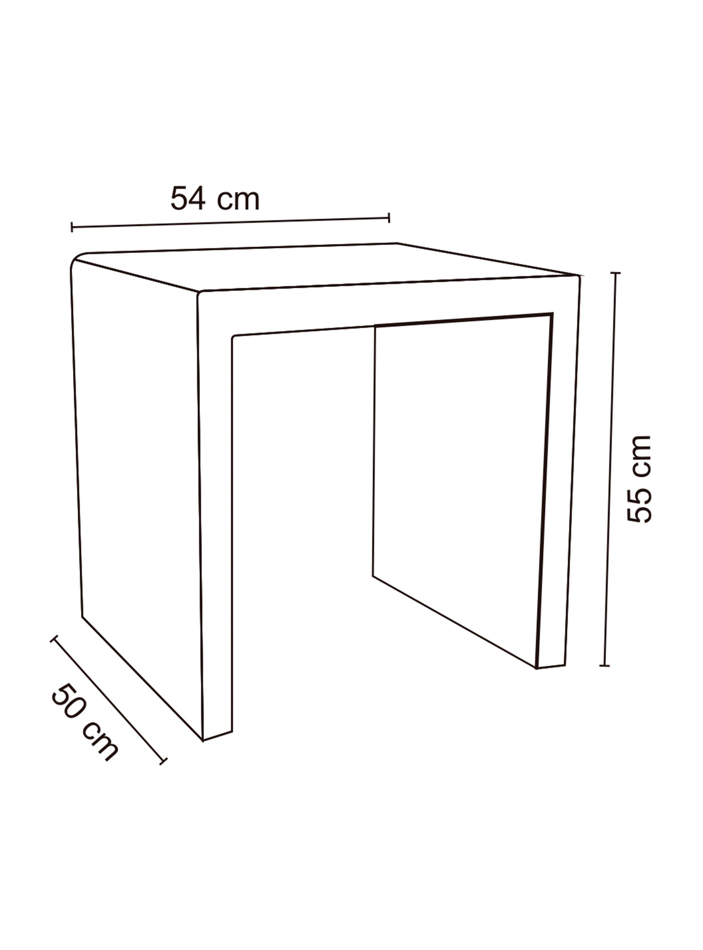 Mesa Lateral Fibra 54x50 cm-2