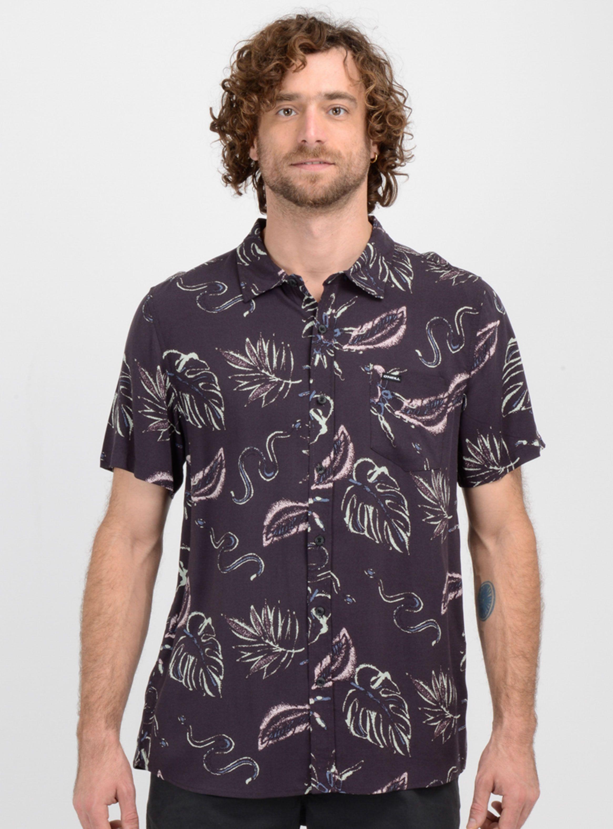 Camisa Mc Hojas Print-0