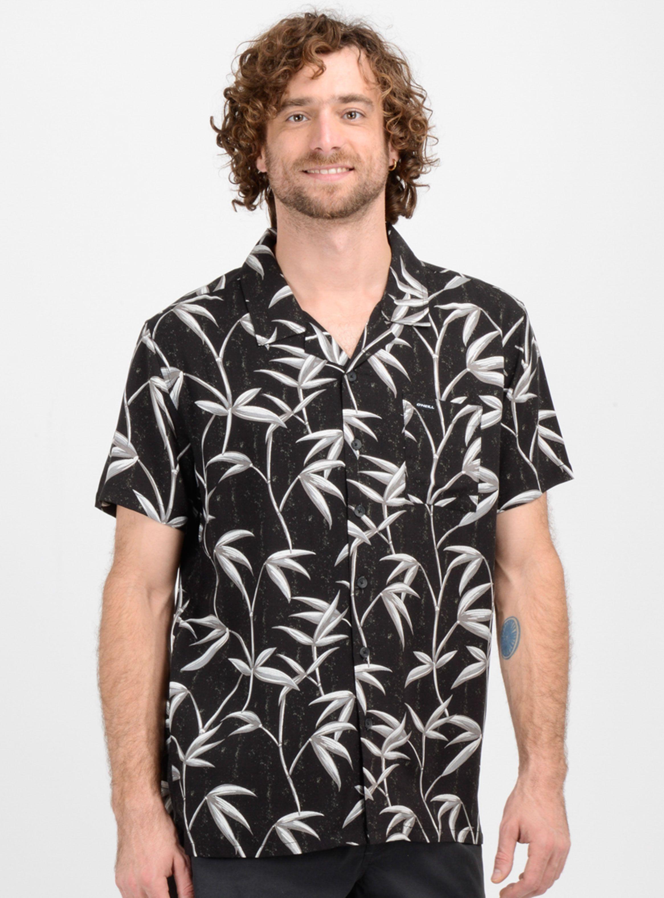 Camisa MC Estampada Hojas Regular Fit-2