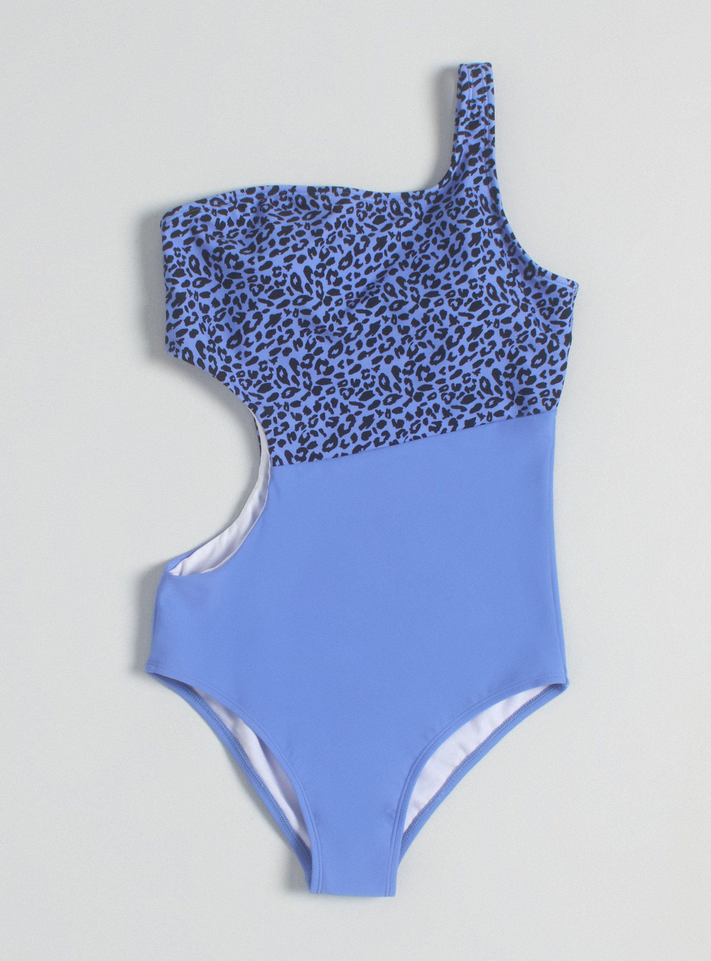 Traje de Baño con Cut Out y Estampado Arriba-2