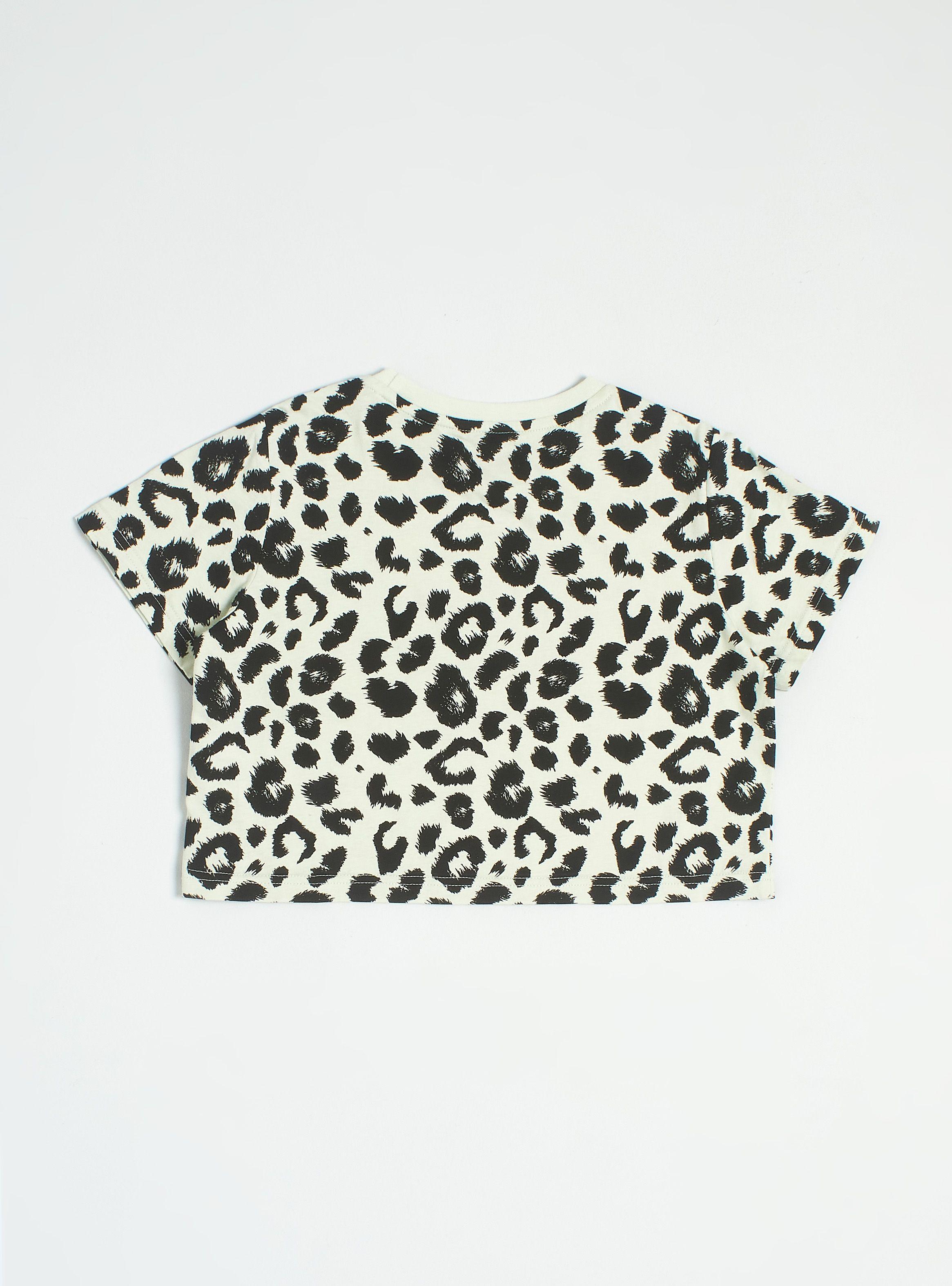 Polera Crop con Estampado Animal Print-3