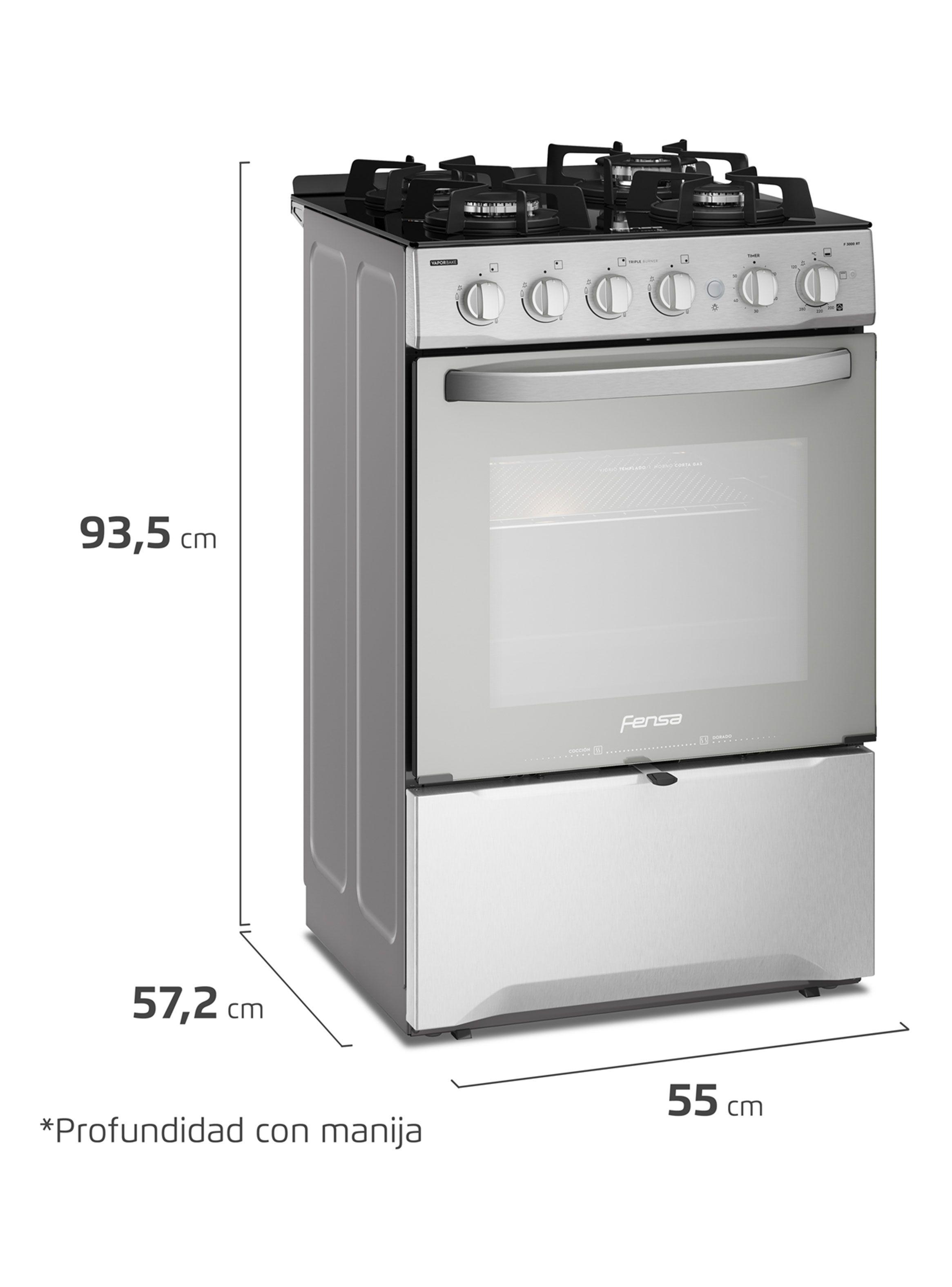 Cocina a Gas 4 Quemadores F 3000 RT Espejado-1