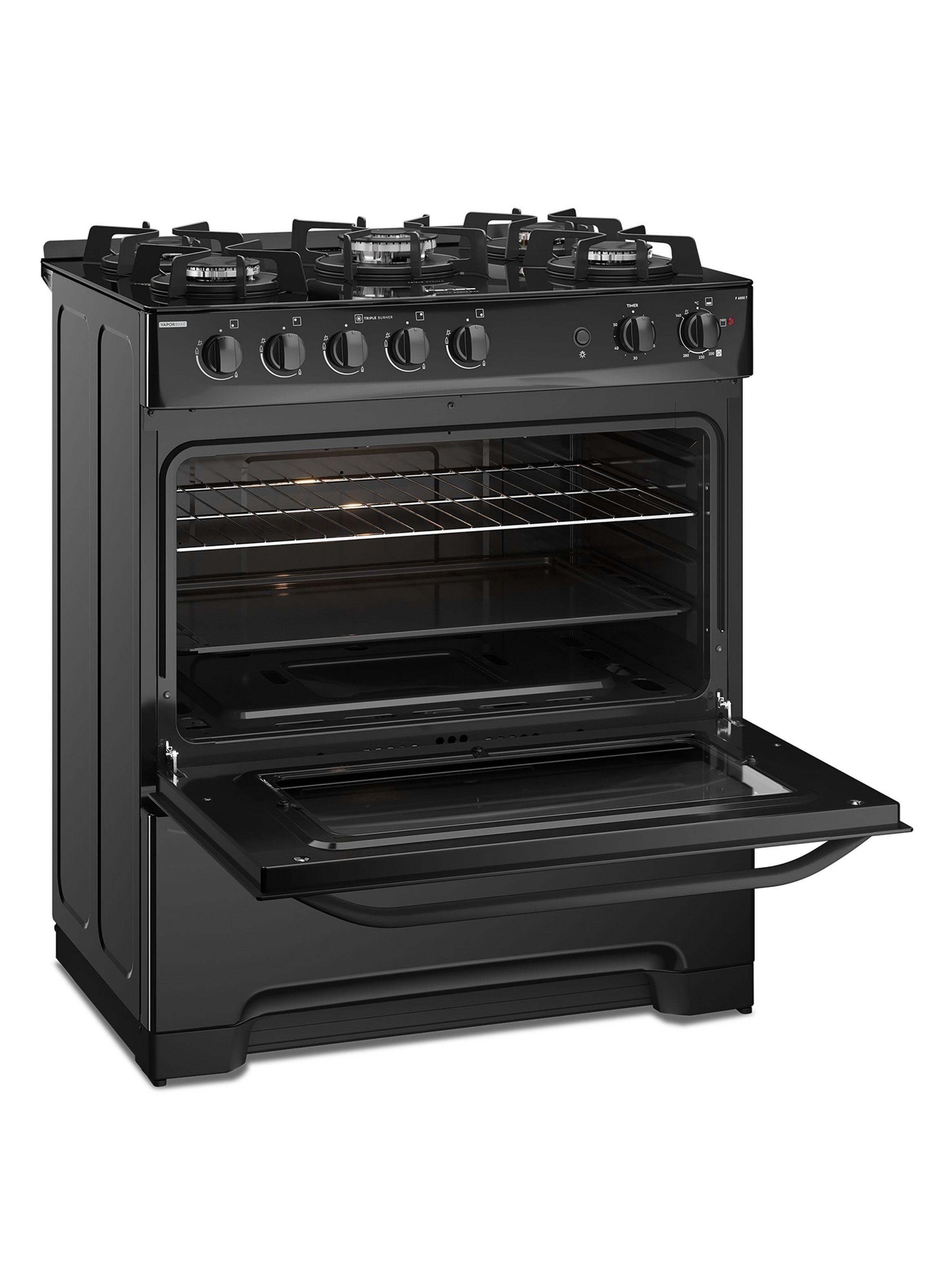Cocina a Gas 5 Quemadores F 6500 T Negro-3