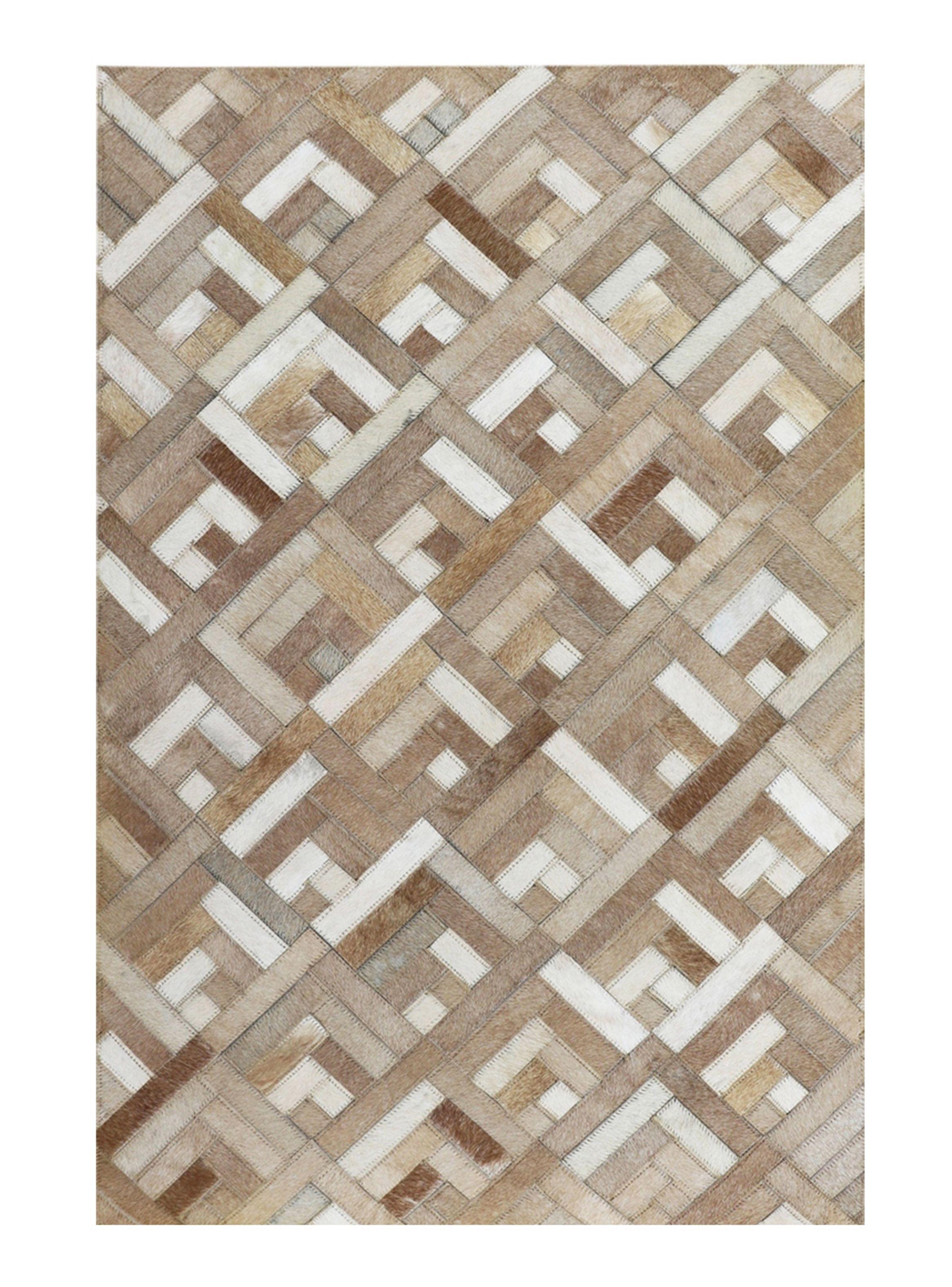 Alfombra Cuero Patch 230x330 cm Rústico-0