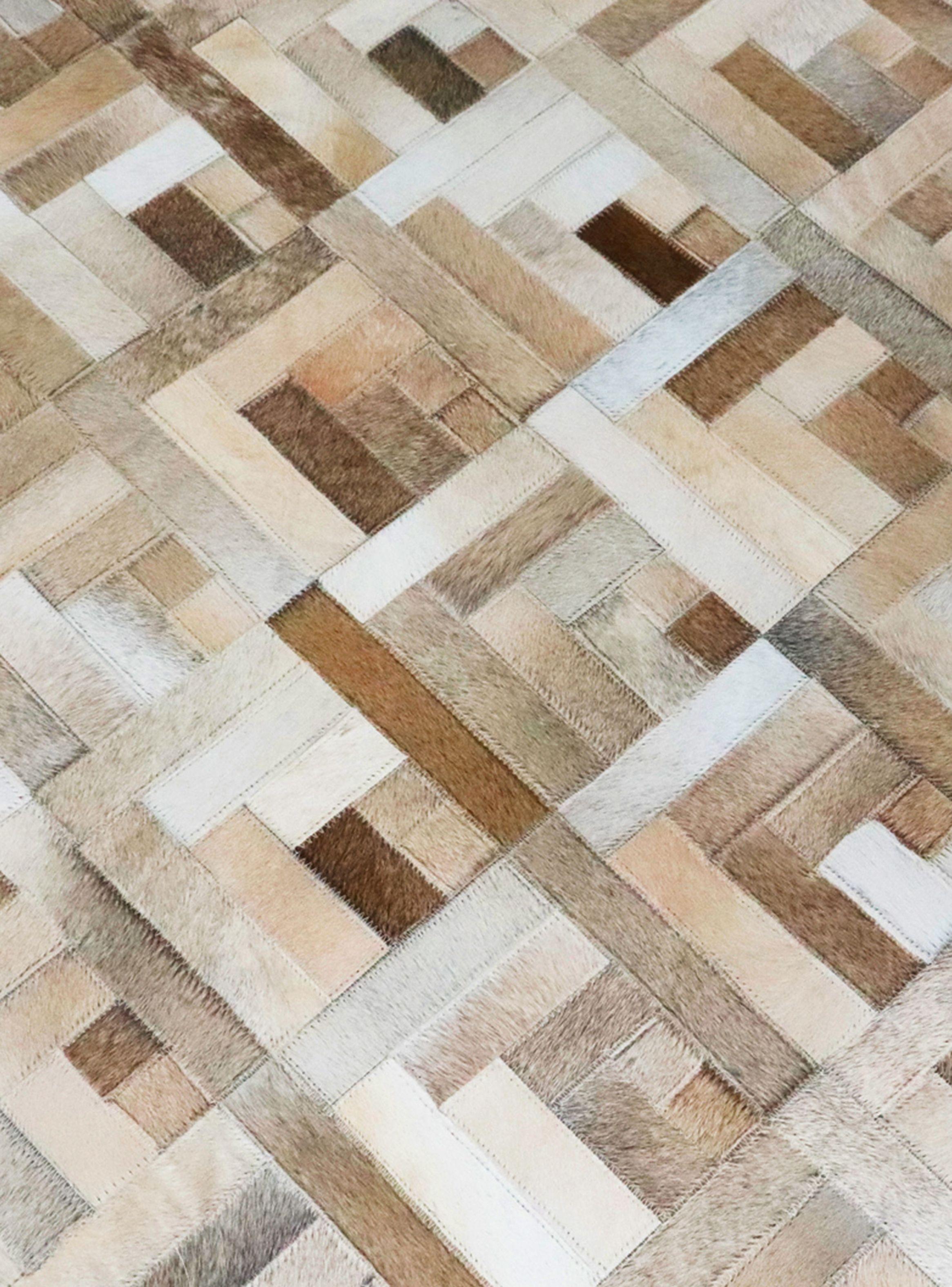 Alfombra Cuero Patch 230x330 cm Rústico-1