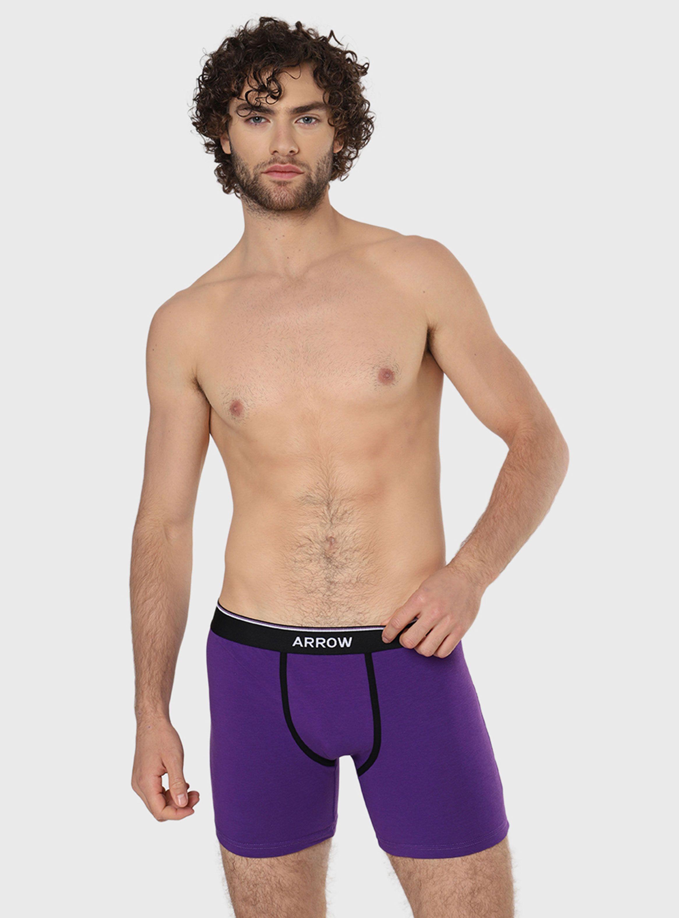 Pack 4 Boxer Regular Diseño Liso de Arrow