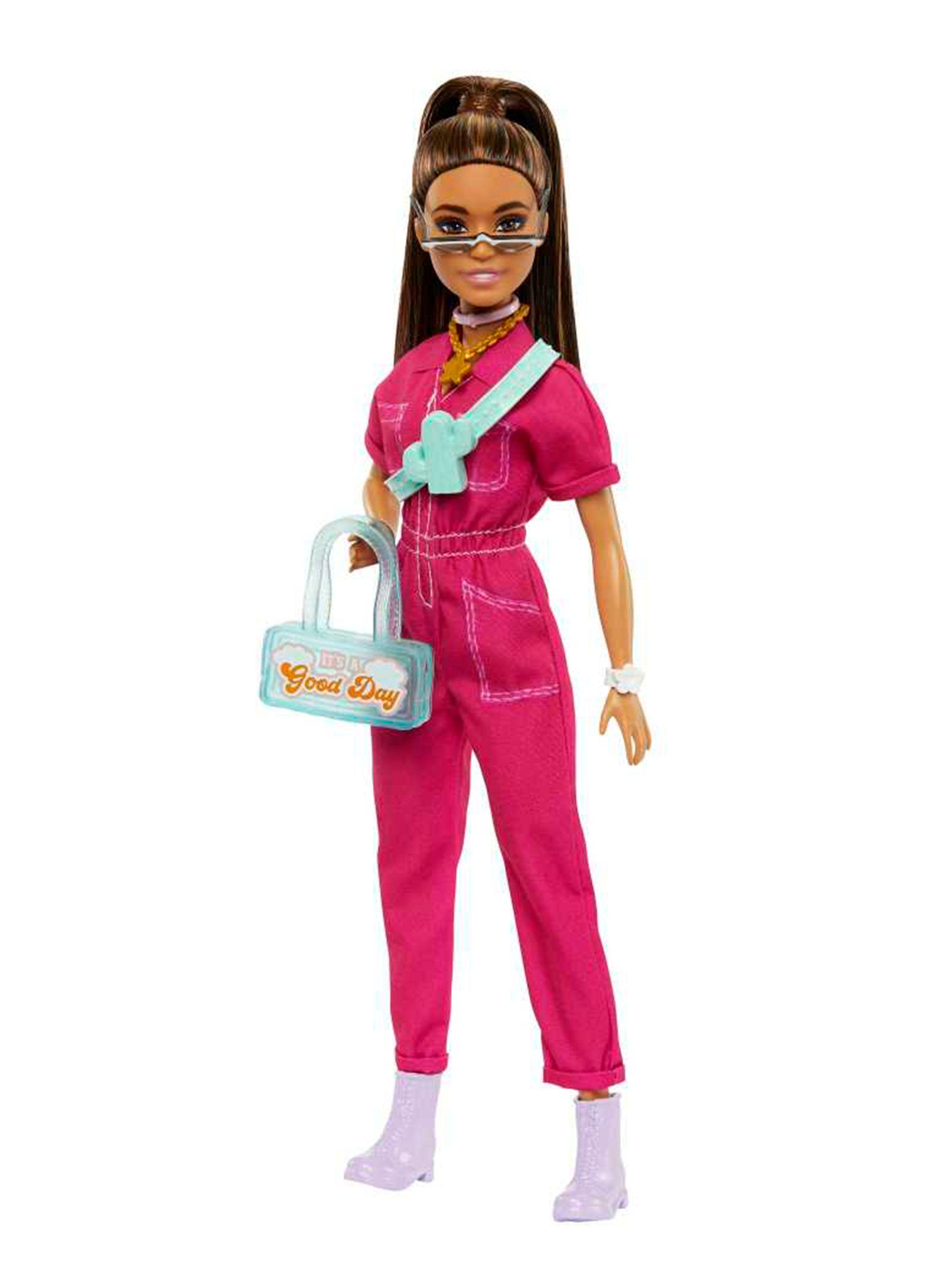 Barbie La Película Muñeca Traje Rosa-0