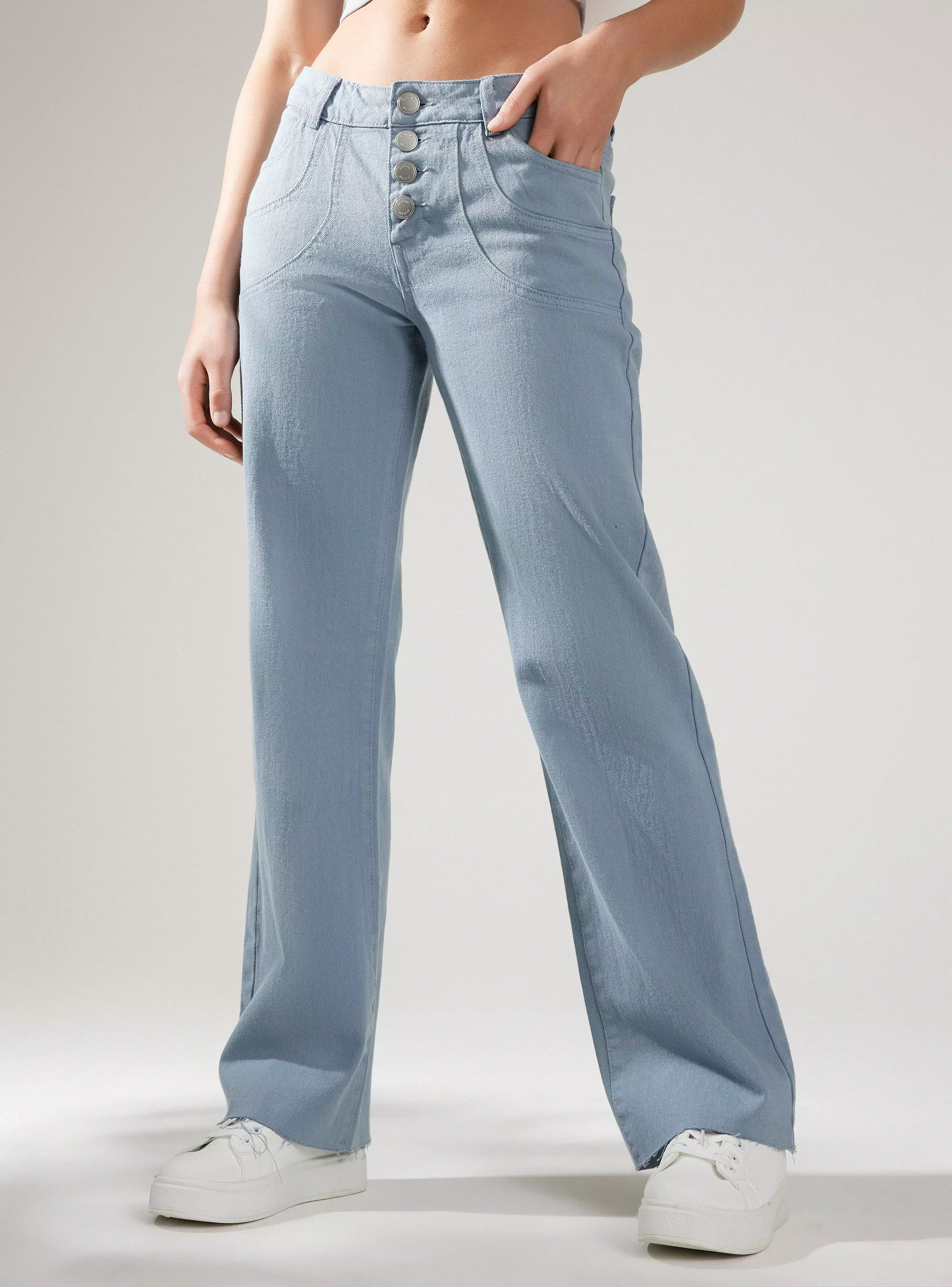 Jeans Cierre Con Botones-0