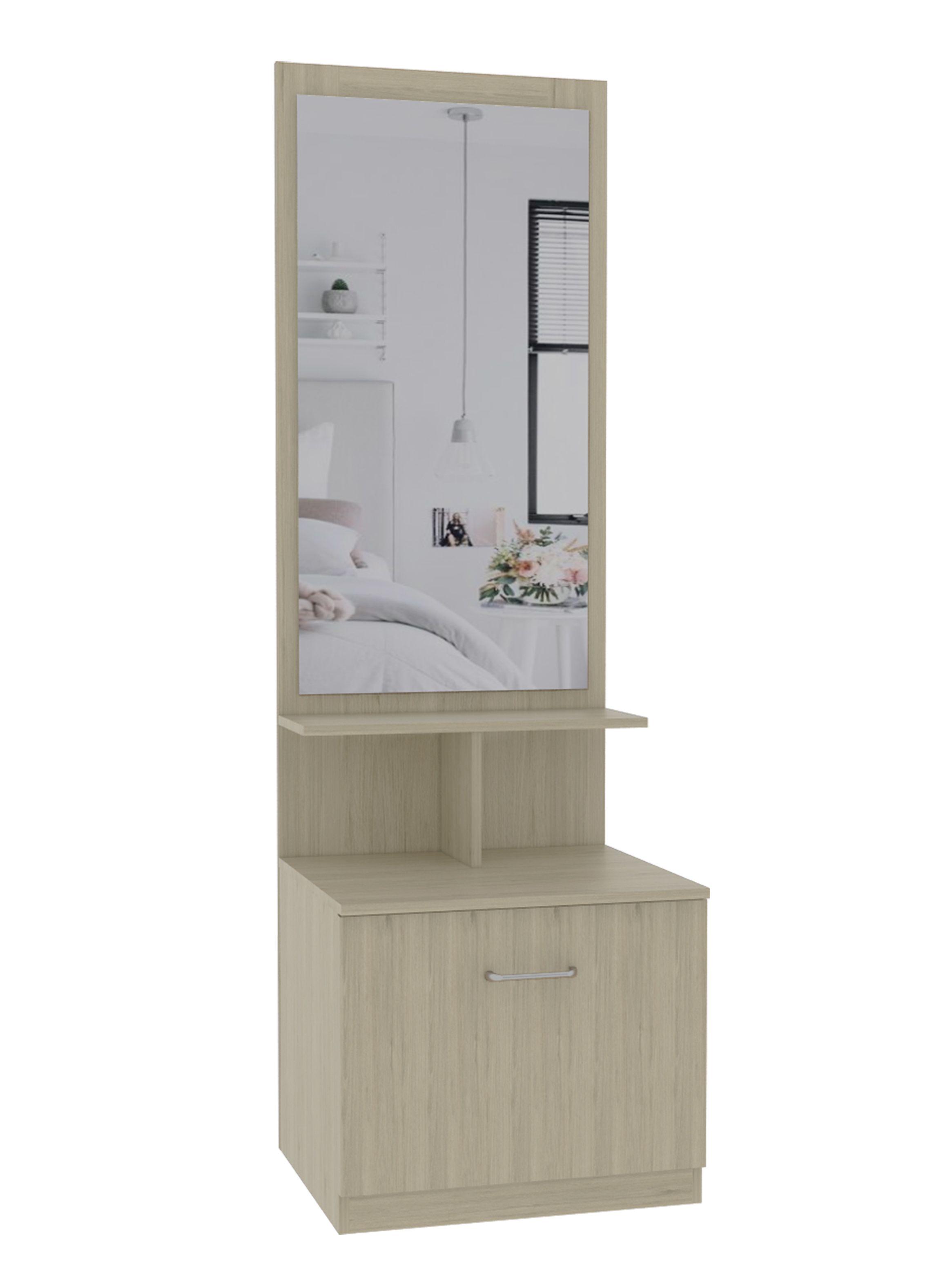 Mueble Tocador + Velador con Espejo-2